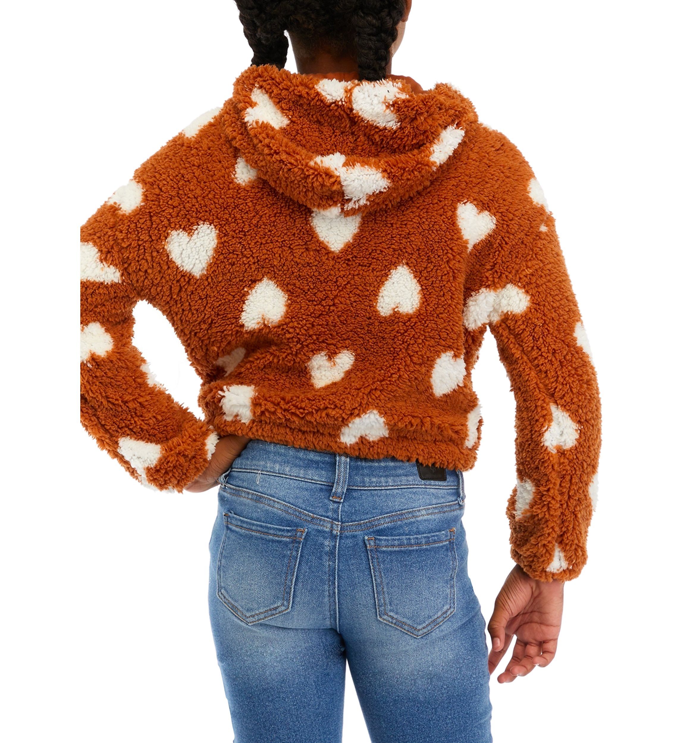 Girls 7-16 Faux Sherpa Jacket