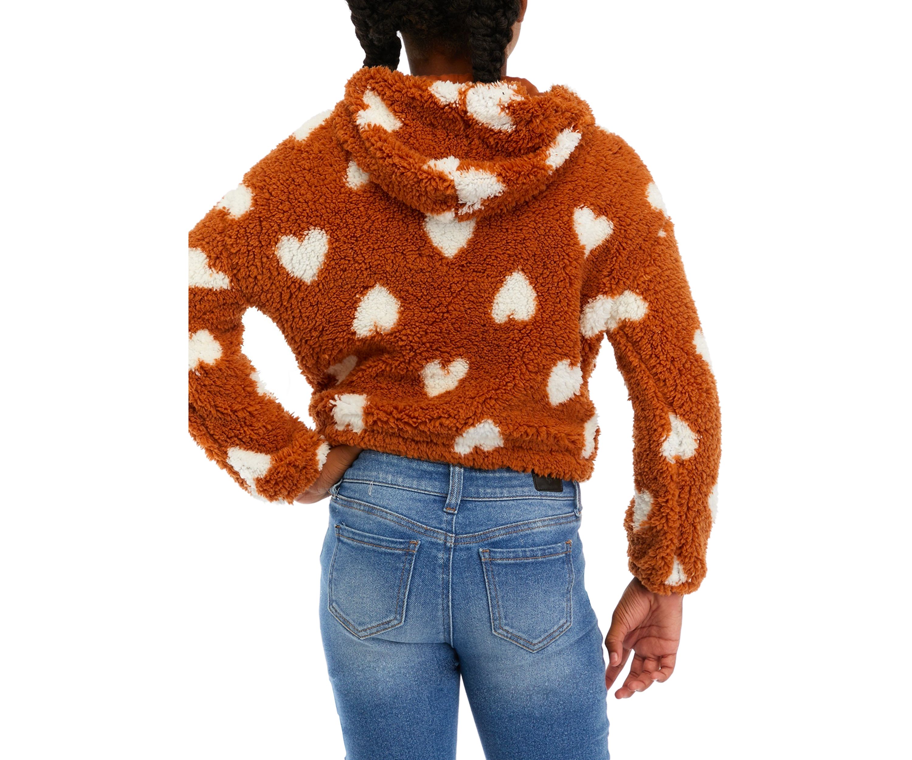 Girls 7-16 Faux Sherpa Jacket