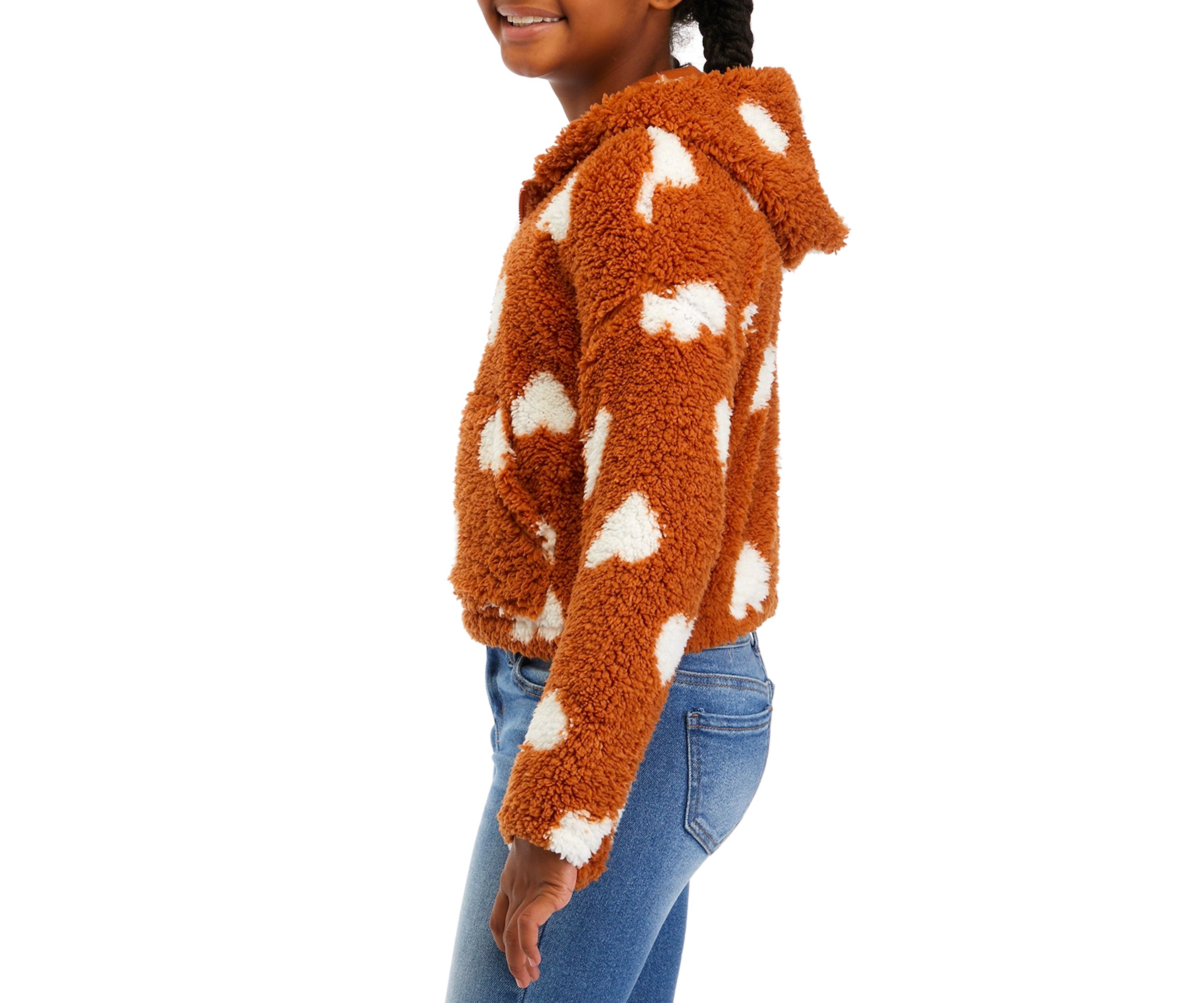 Girls 7-16 Faux Sherpa Jacket