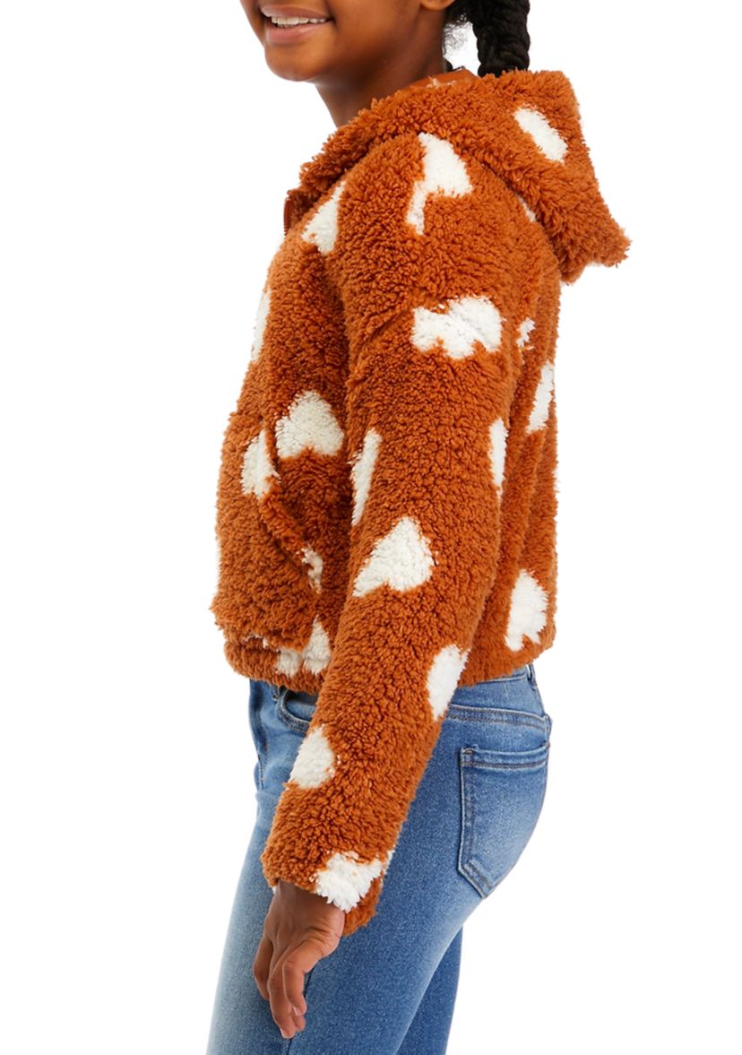 Girls 7-16 Faux Sherpa Jacket