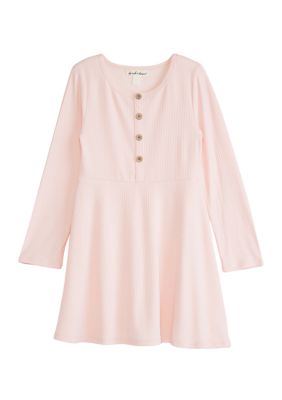 Derek Heart Girls 4-6x Ribbed Knit Skater Dress