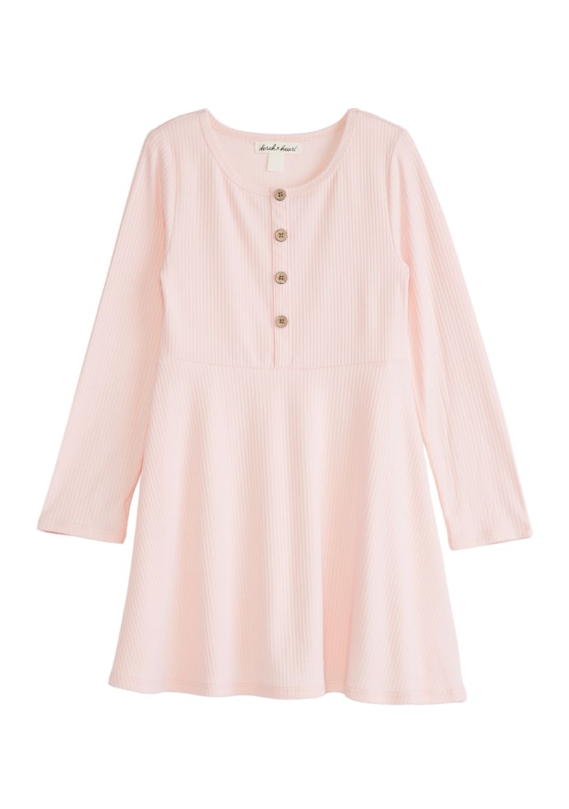 Girls 4-6x Ribbed Knit Skater Dress