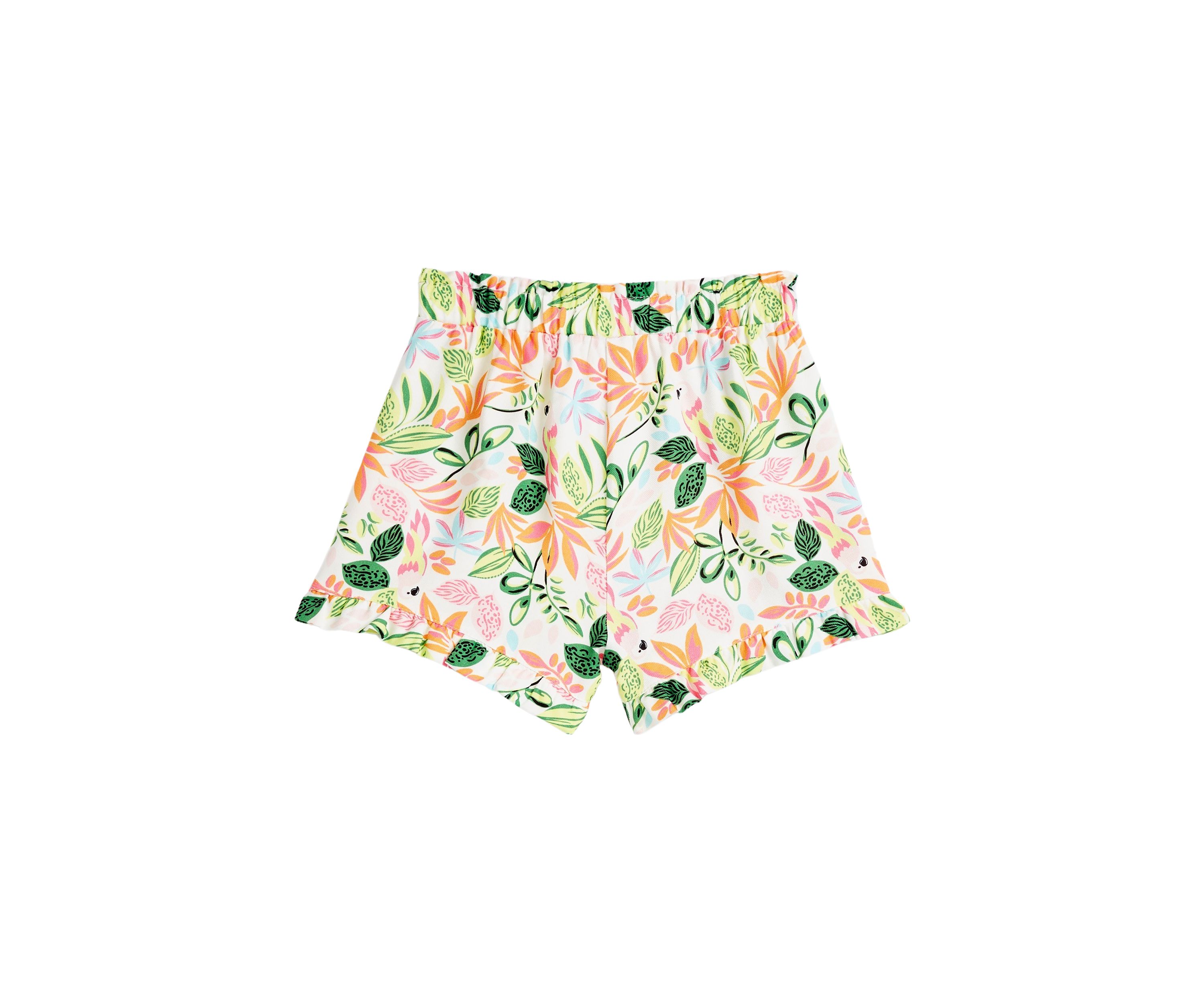 Girls 4-6x Pull On Ruffle Hem Shorts