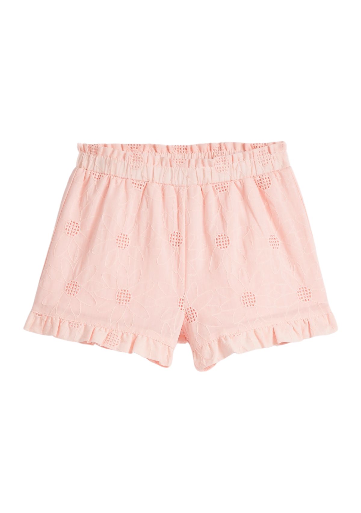 Girls 4-6x Pull On Ruffle Hem Shorts