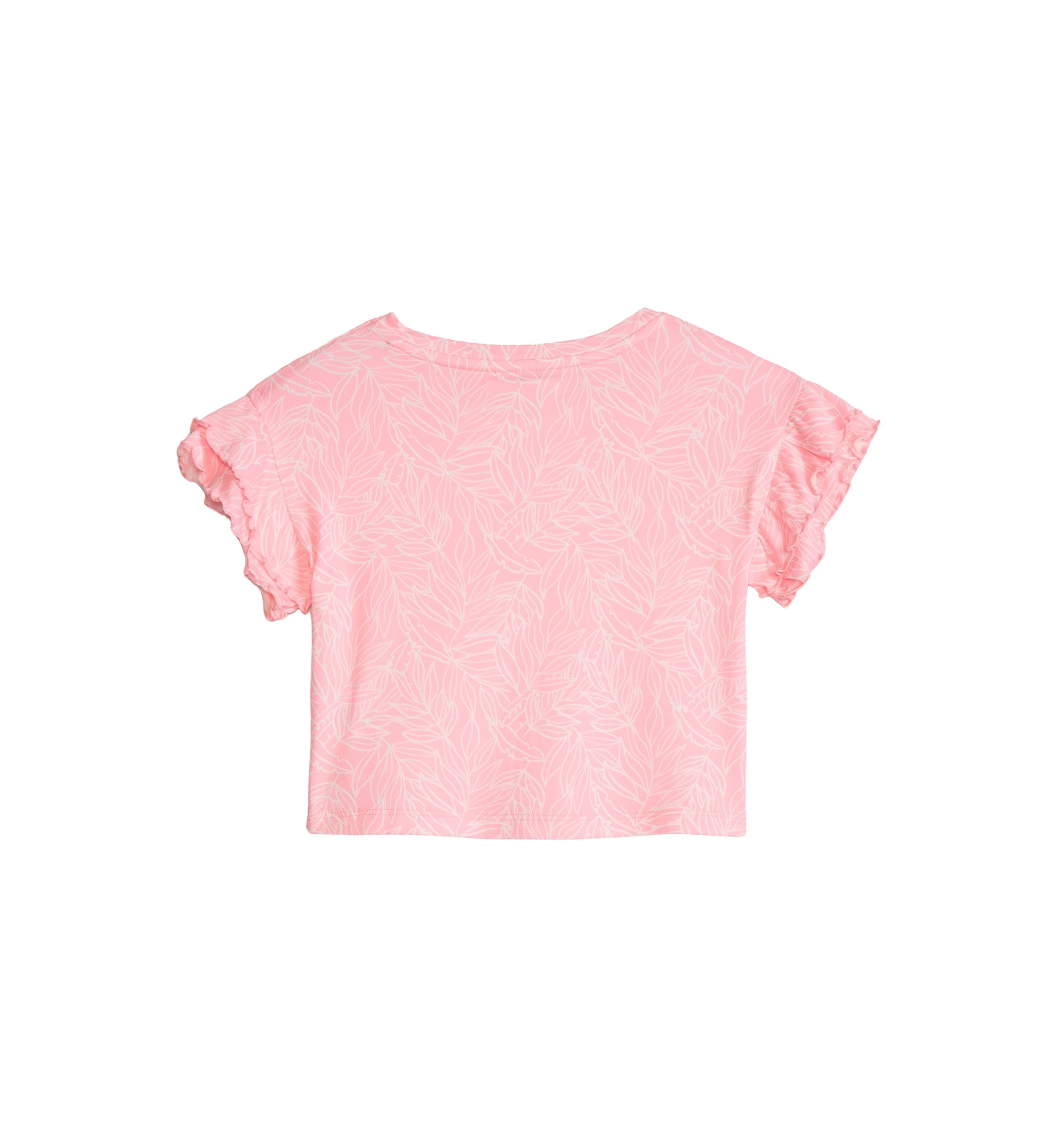 Girls 4-6x Short Ruffle Sleeve T-Shirt