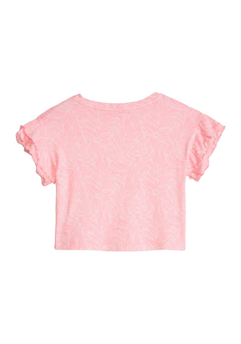 Girls 4-6x Short Ruffle Sleeve T-Shirt