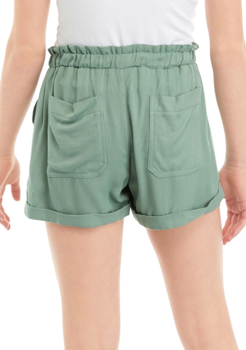 Girls 7-16 Pull On Cargo Shorts