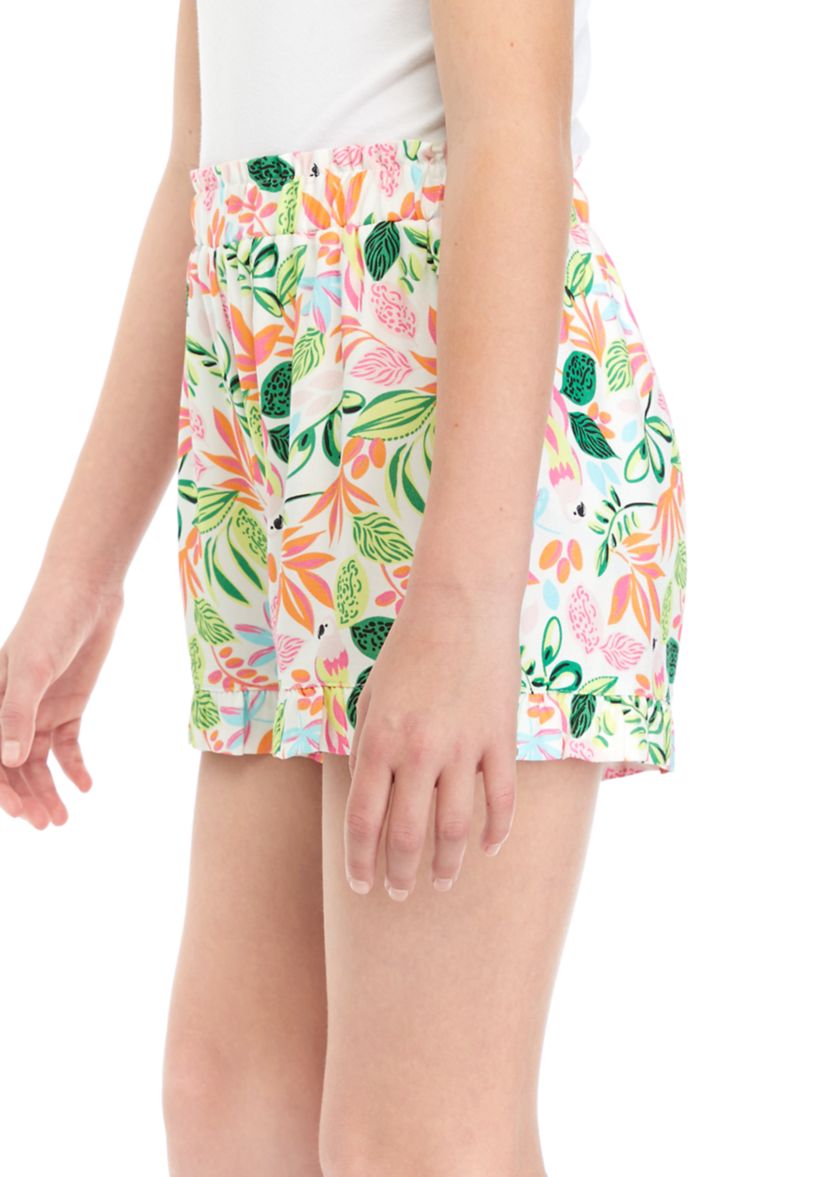 Girls 7-16 Pull On Ruffle Shorts