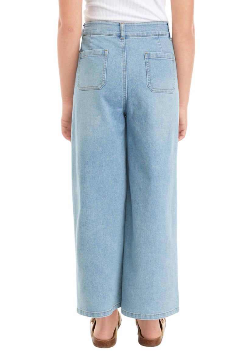 Girls 7-16 Twill Wide Leg Pants
