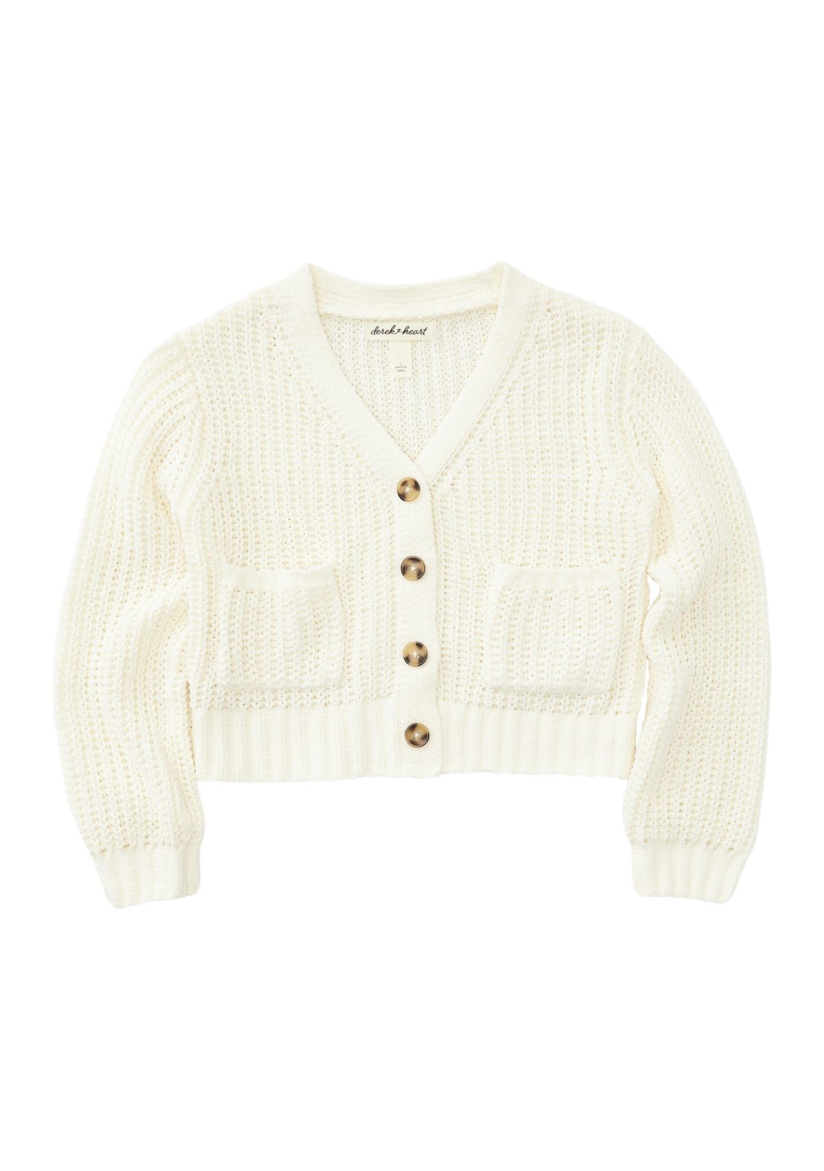 Girls 4-6x Solid Knit Cardigan
