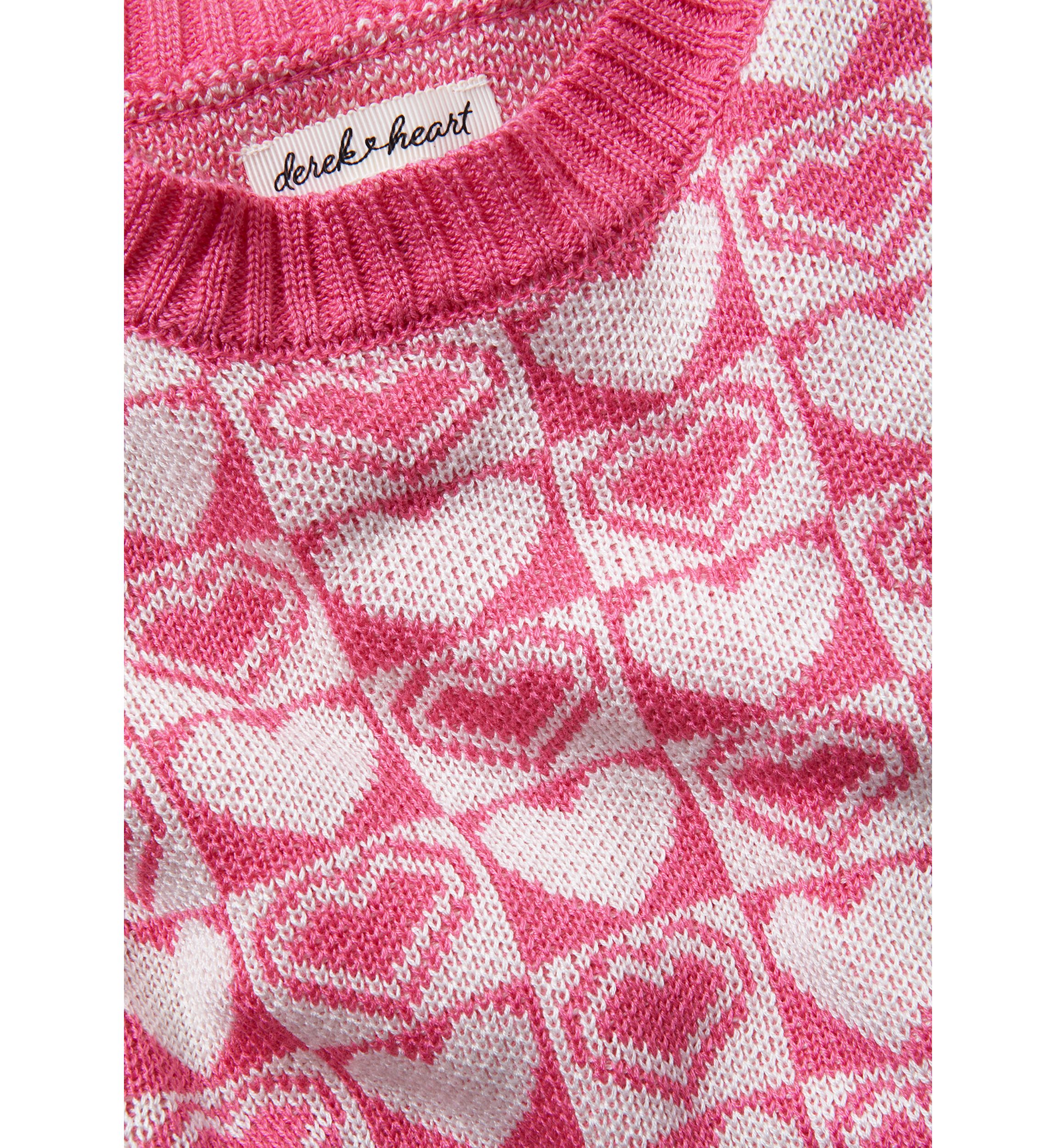 Girls 4-6x Groovy Heart Printed Sweater