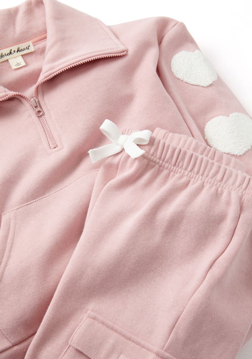 Girls 4-6x Chenille Fleece Pullover and Joggers Set