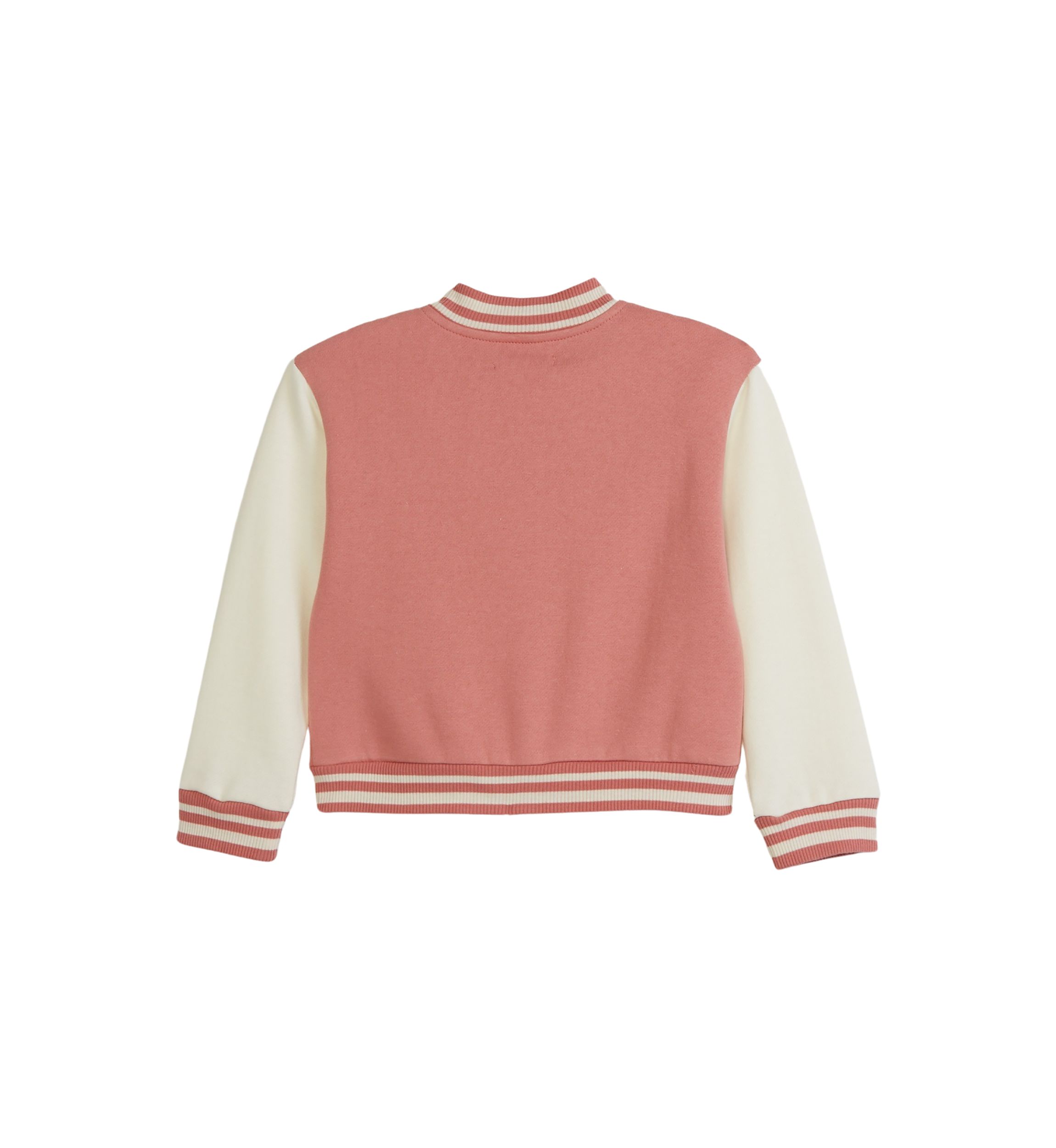 Girls 4-6x French Terry Varsity Bomber Jacket