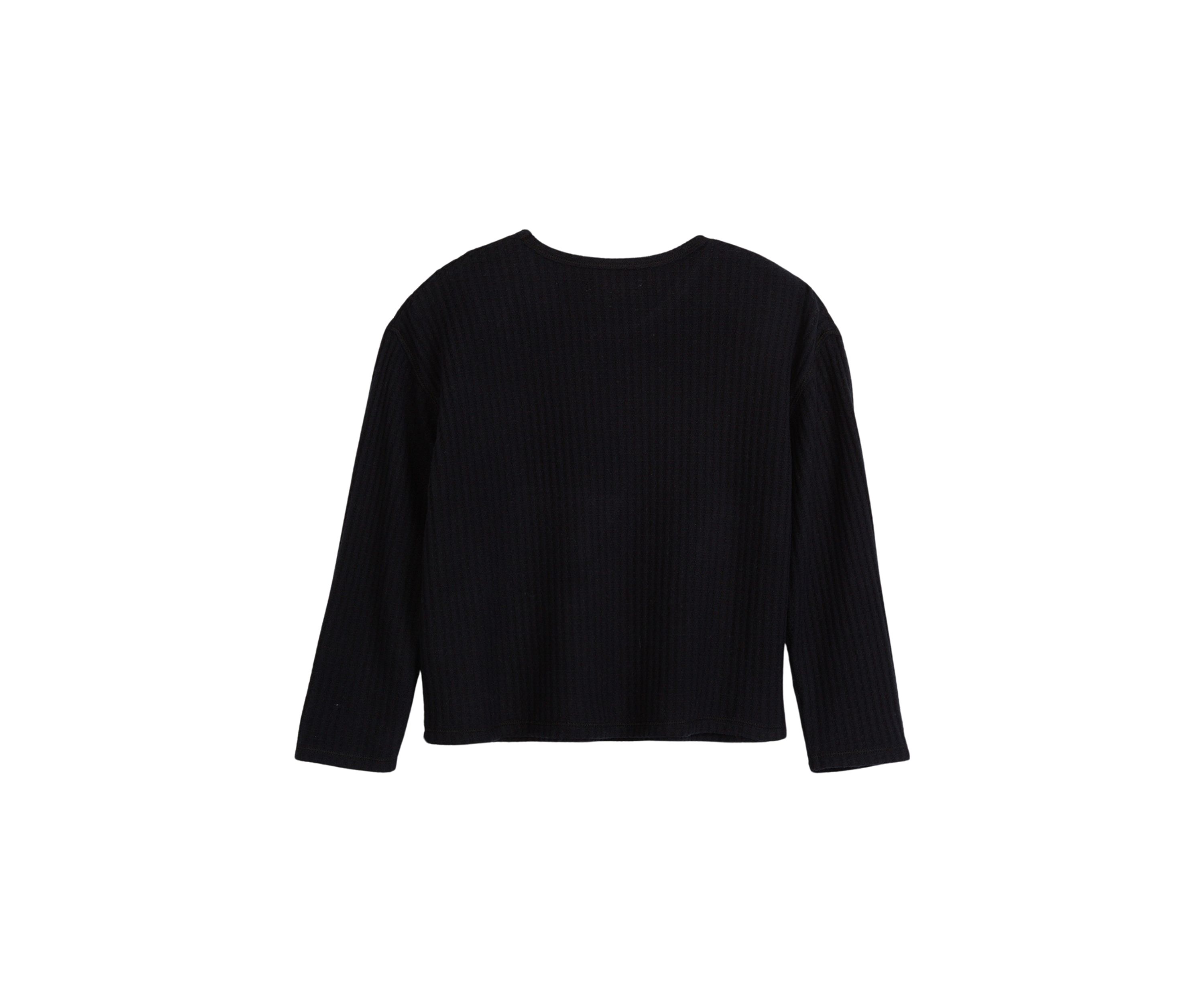 Girls 7-16 Relaxed Brushed Waffle Top