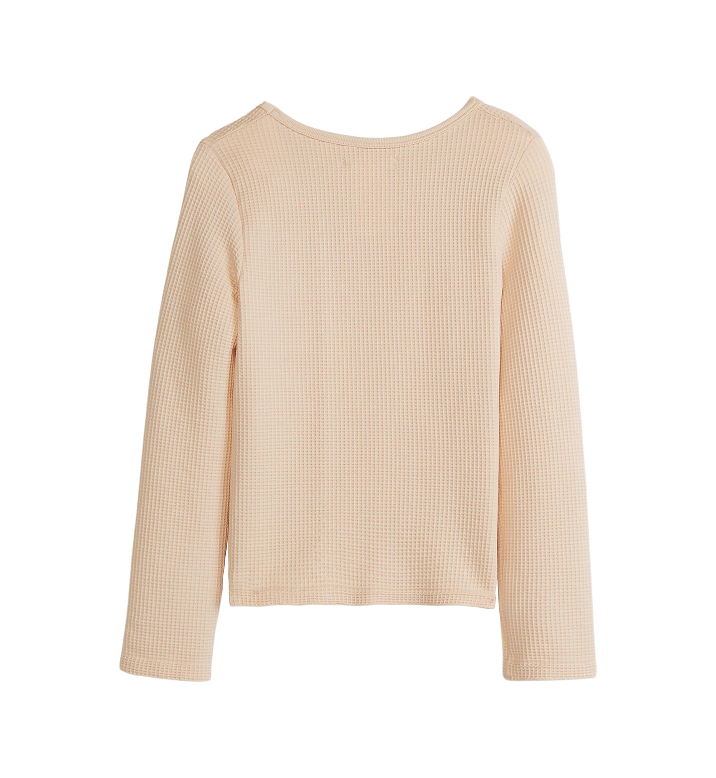 Girls 4-6x Seamless Waffle Knit Top 