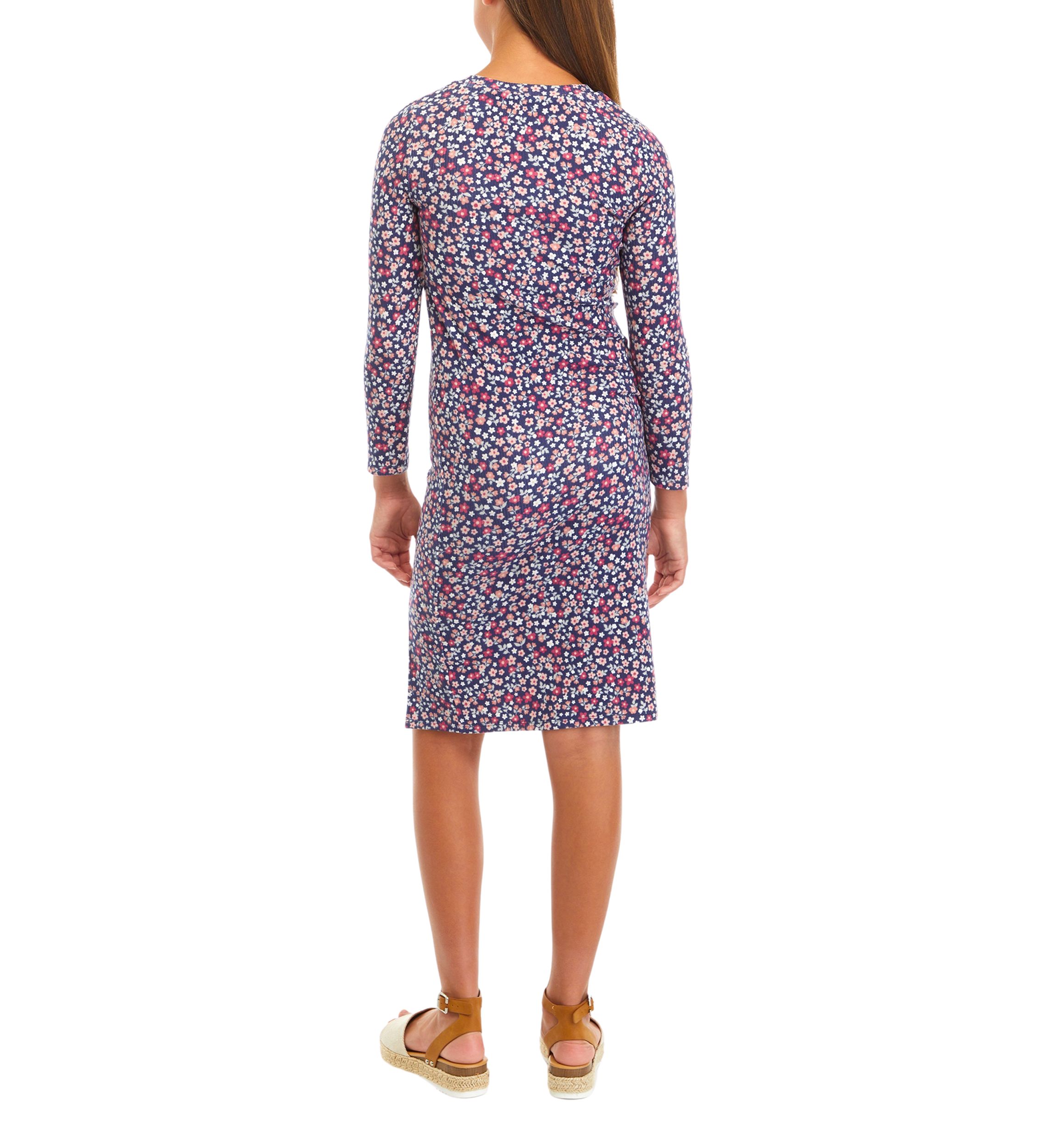 Girls 7-16 Rib Knit Midi Dress