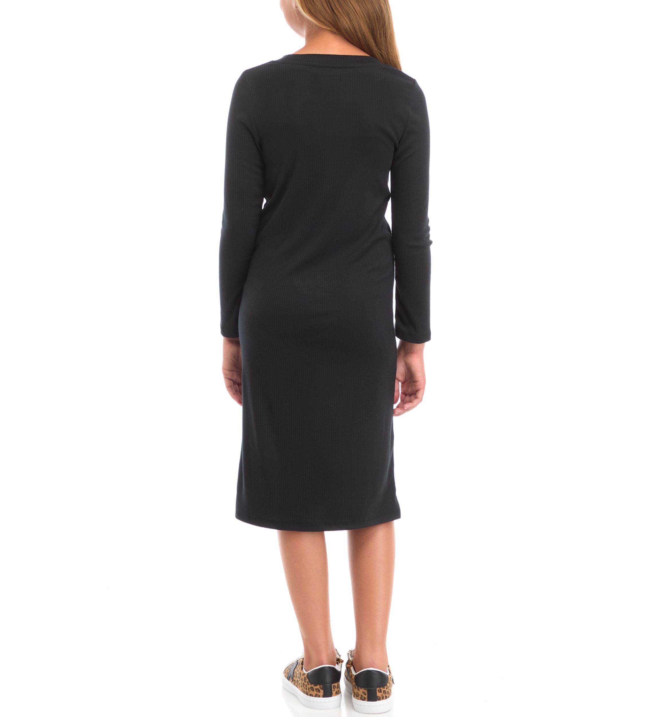 Girls 7-16 Rib Knit Midi Dress