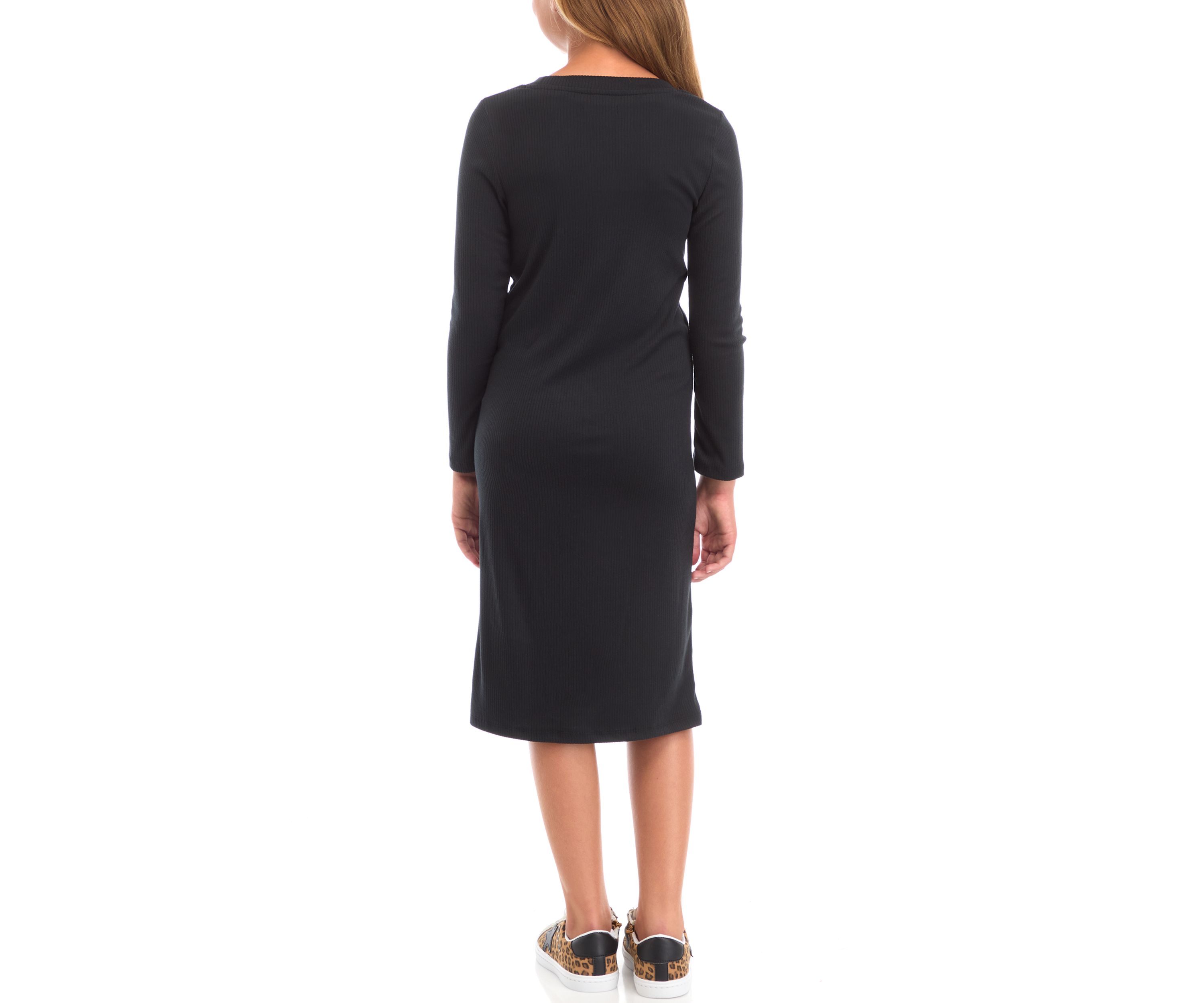 Girls 7-16 Rib Knit Midi Dress