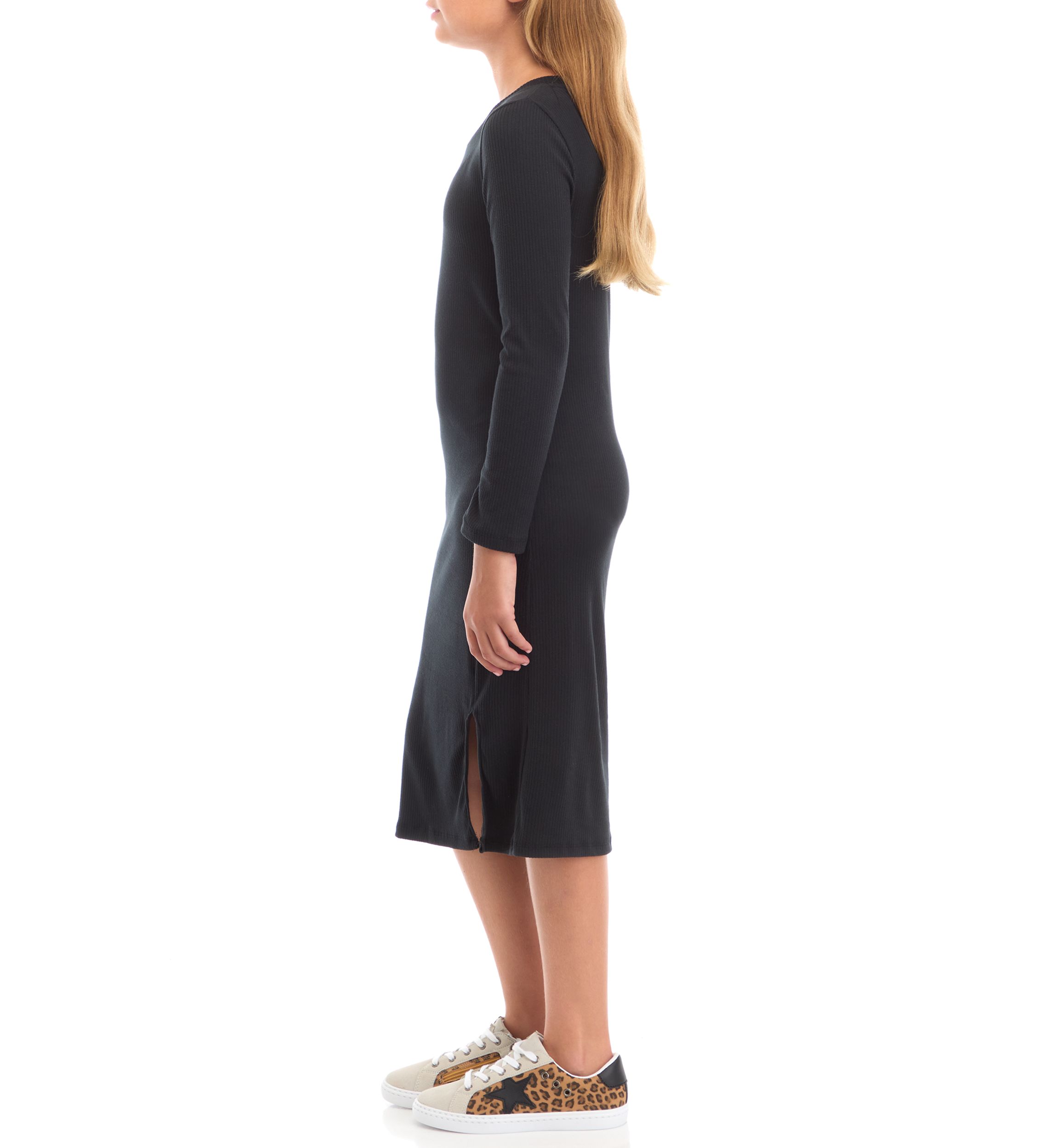 Girls 7-16 Rib Knit Midi Dress