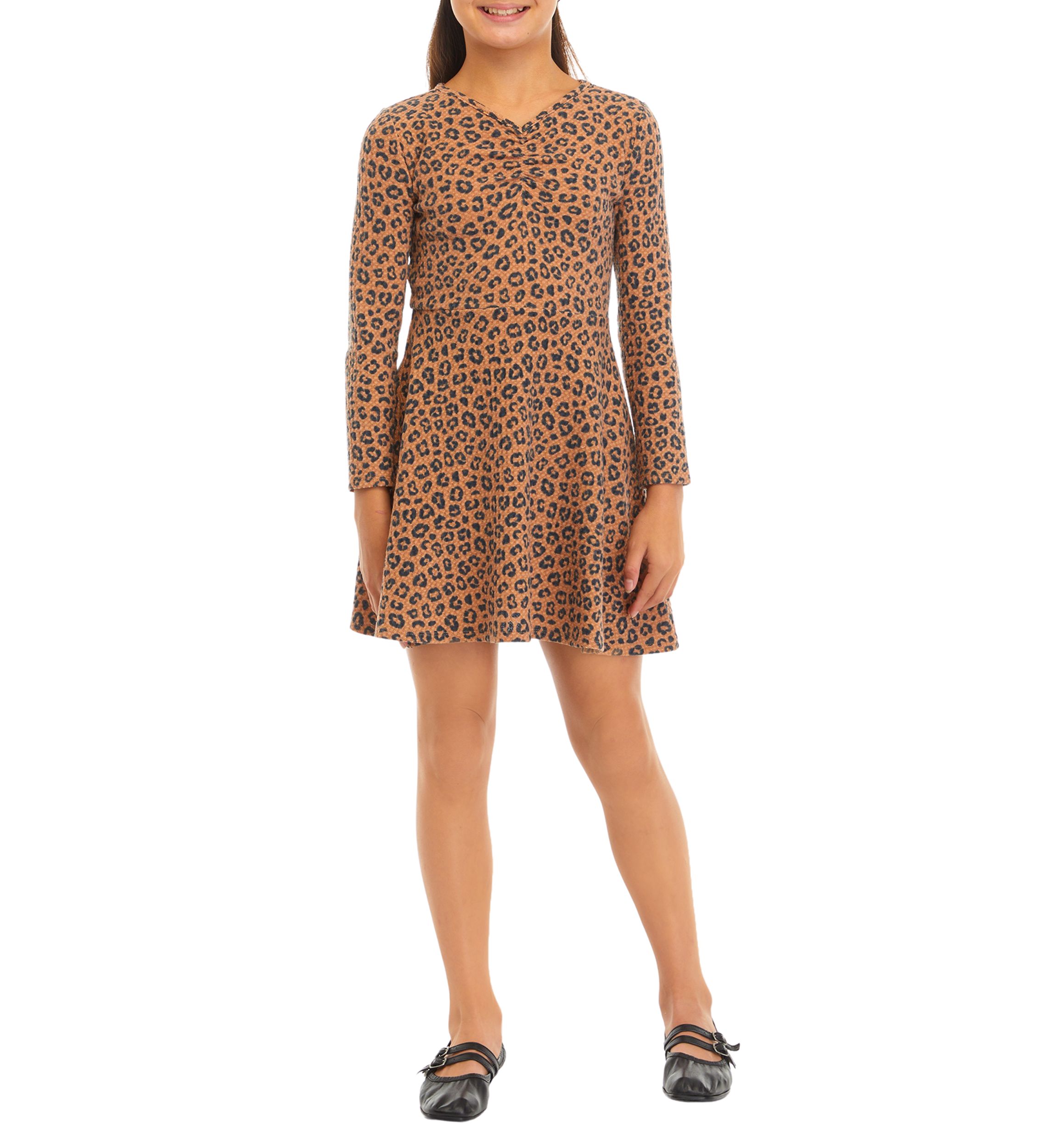 Girls 7-16 Waffle Knit Skater Dress