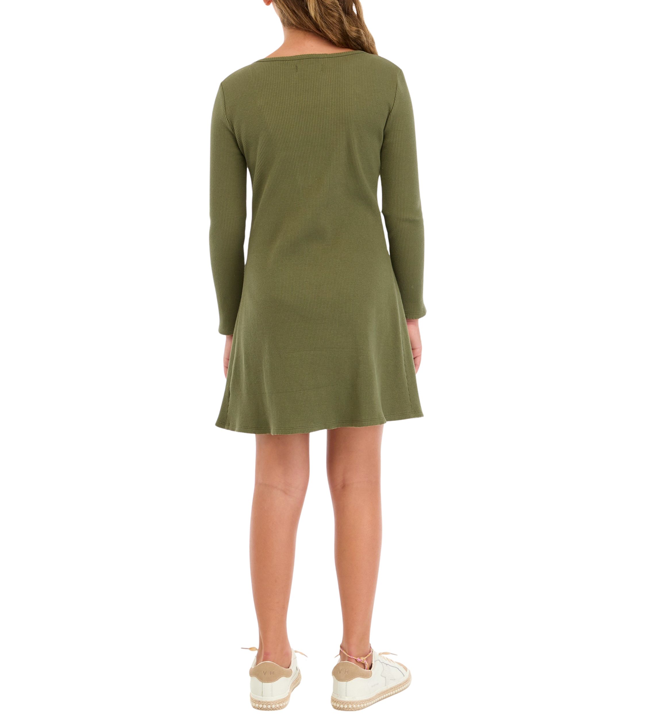 Girls 7-16 Pull On Rib Knit Dress