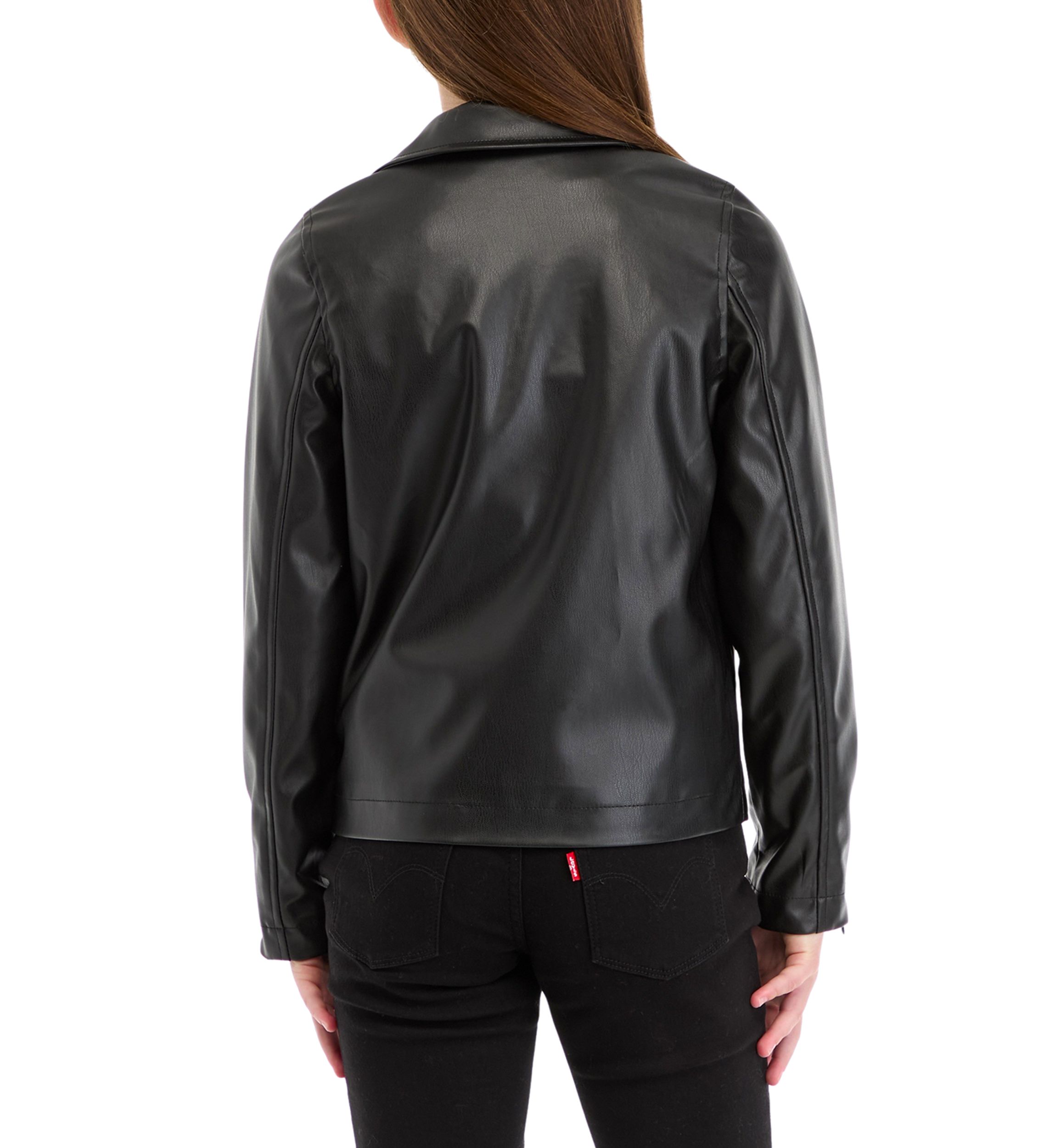 Girls 7-16 Pleather Moto Jacket 