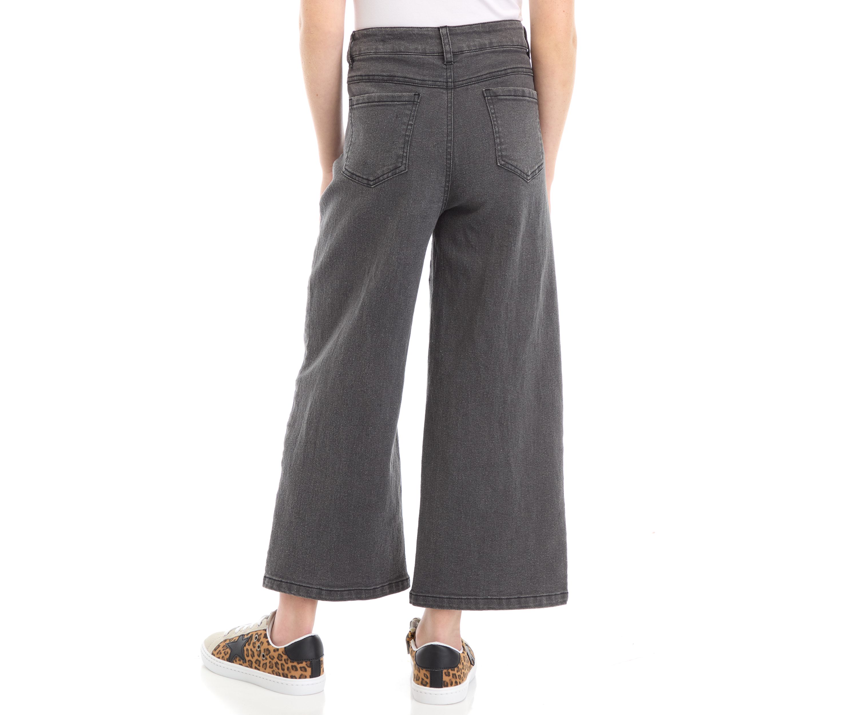 Girls 7-16 Wide Leg Button Front Pants