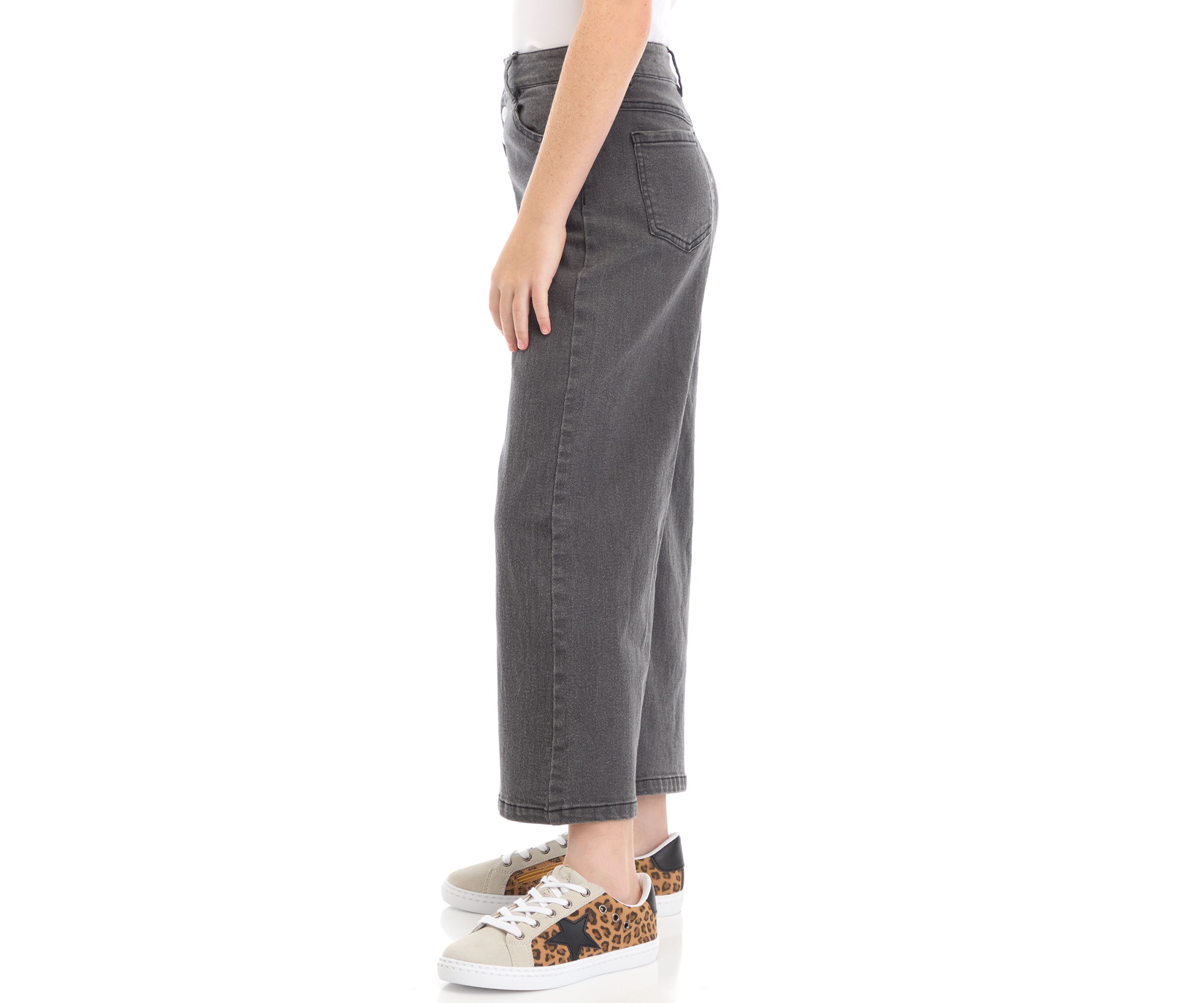 Girls 7-16 Wide Leg Button Front Pants