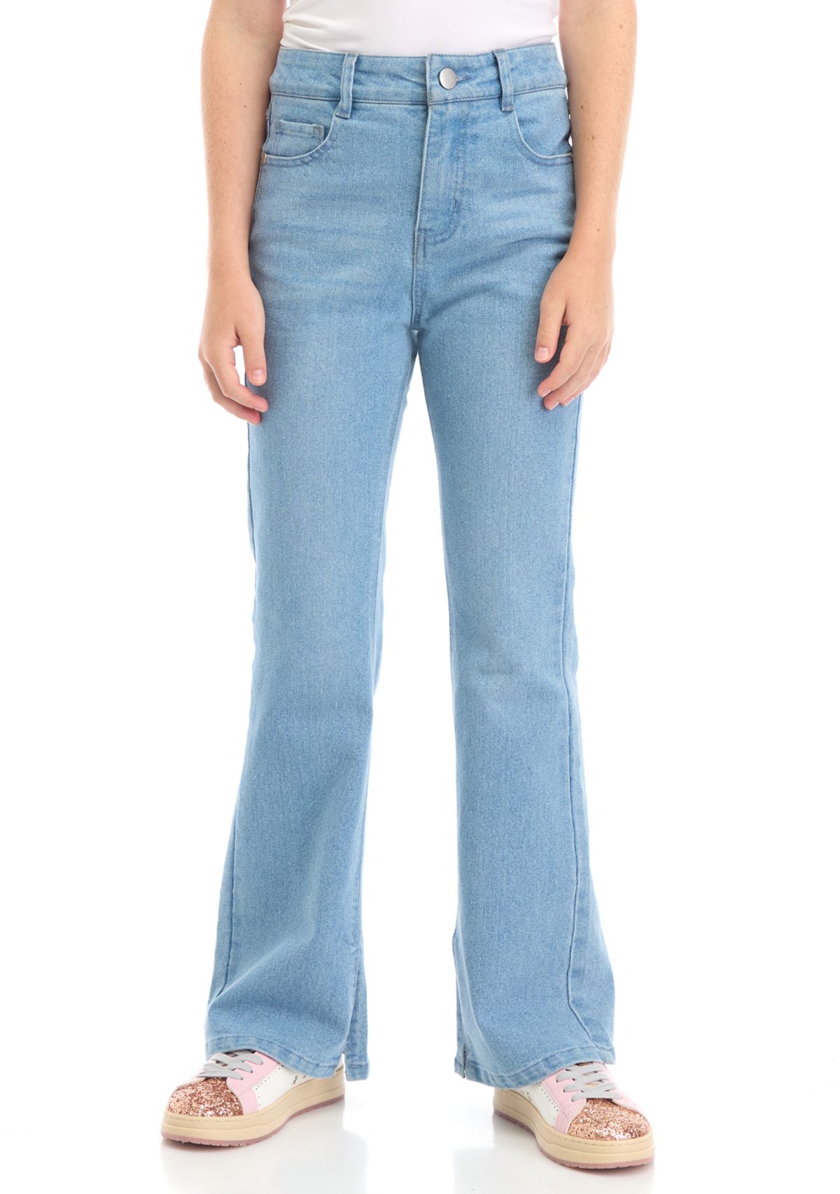 Girls 7-16 Denim Flare Pants
