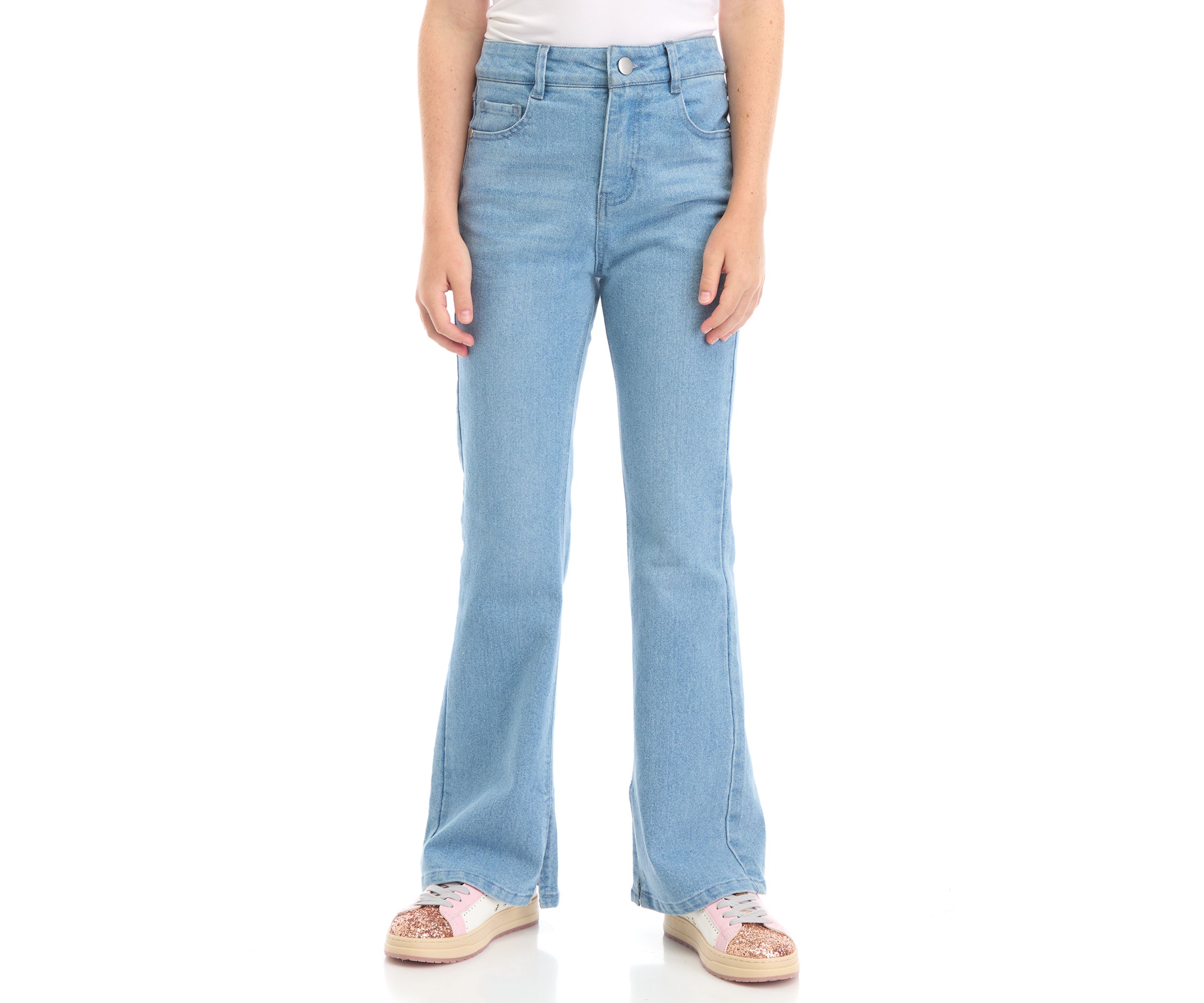Girls 7-16 Denim Flare Pants