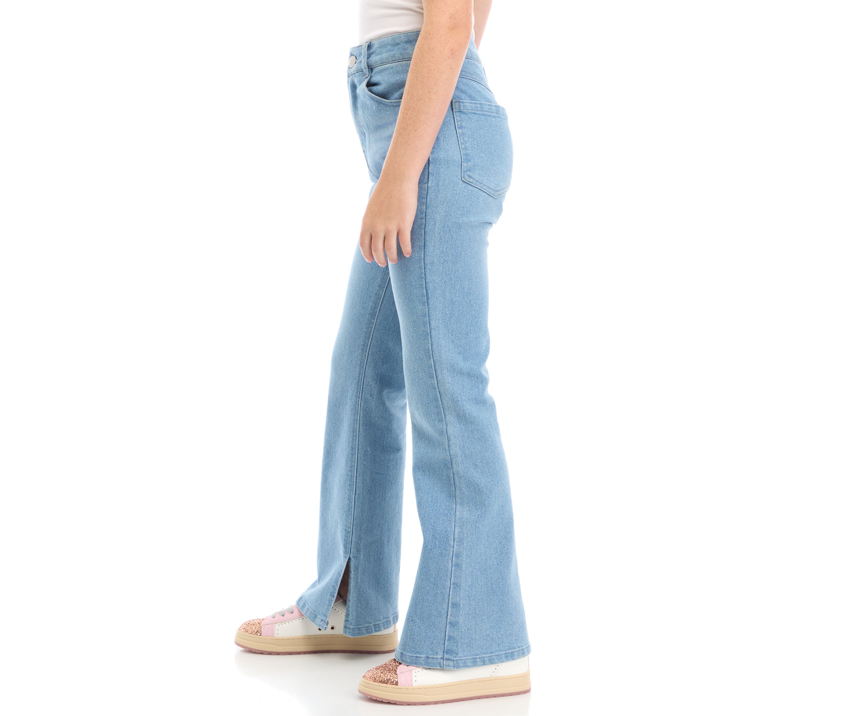 Girls 7-16 Denim Flare Pants