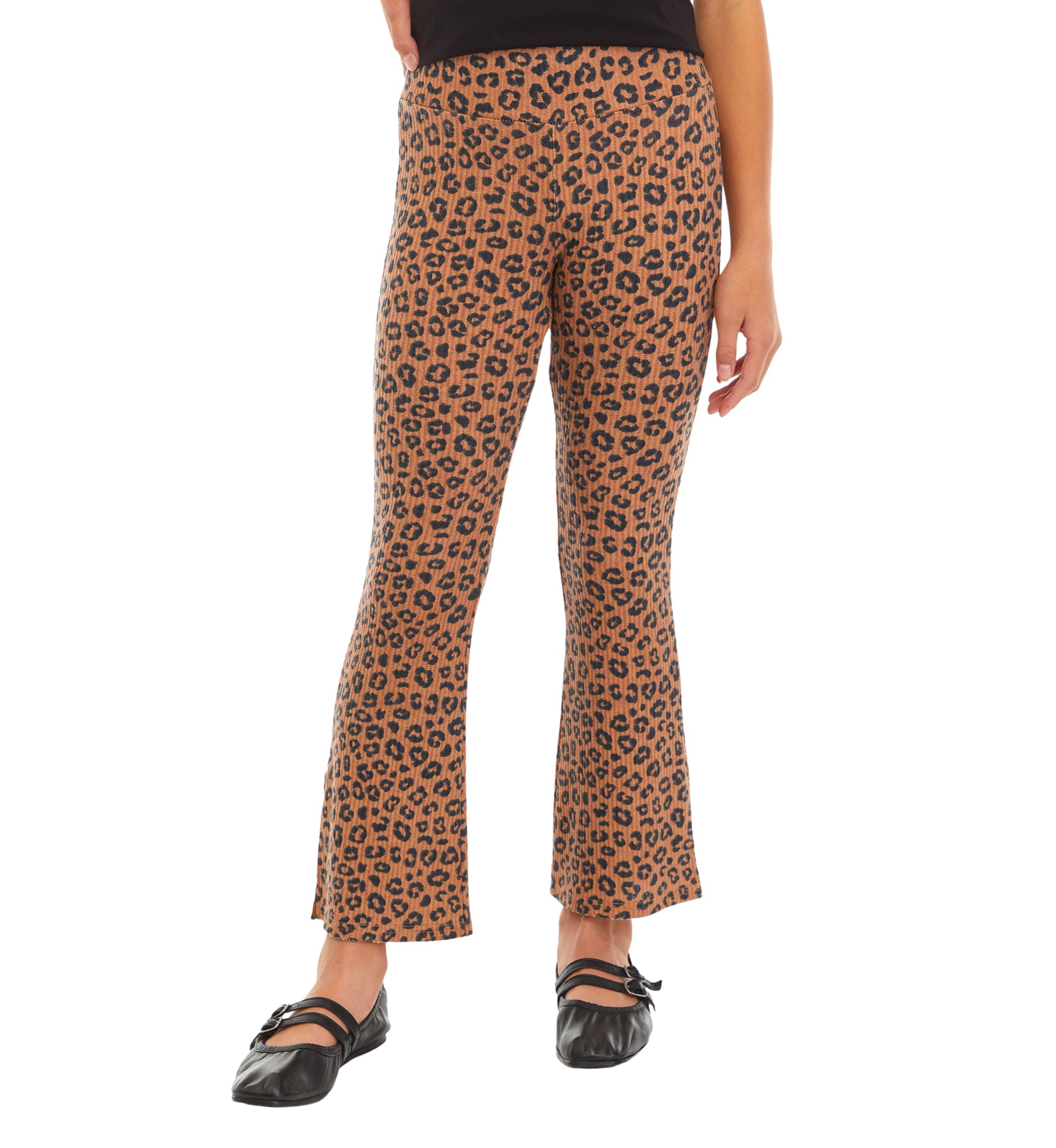 Girls 7-16 Printed Corduroy Flare Pants