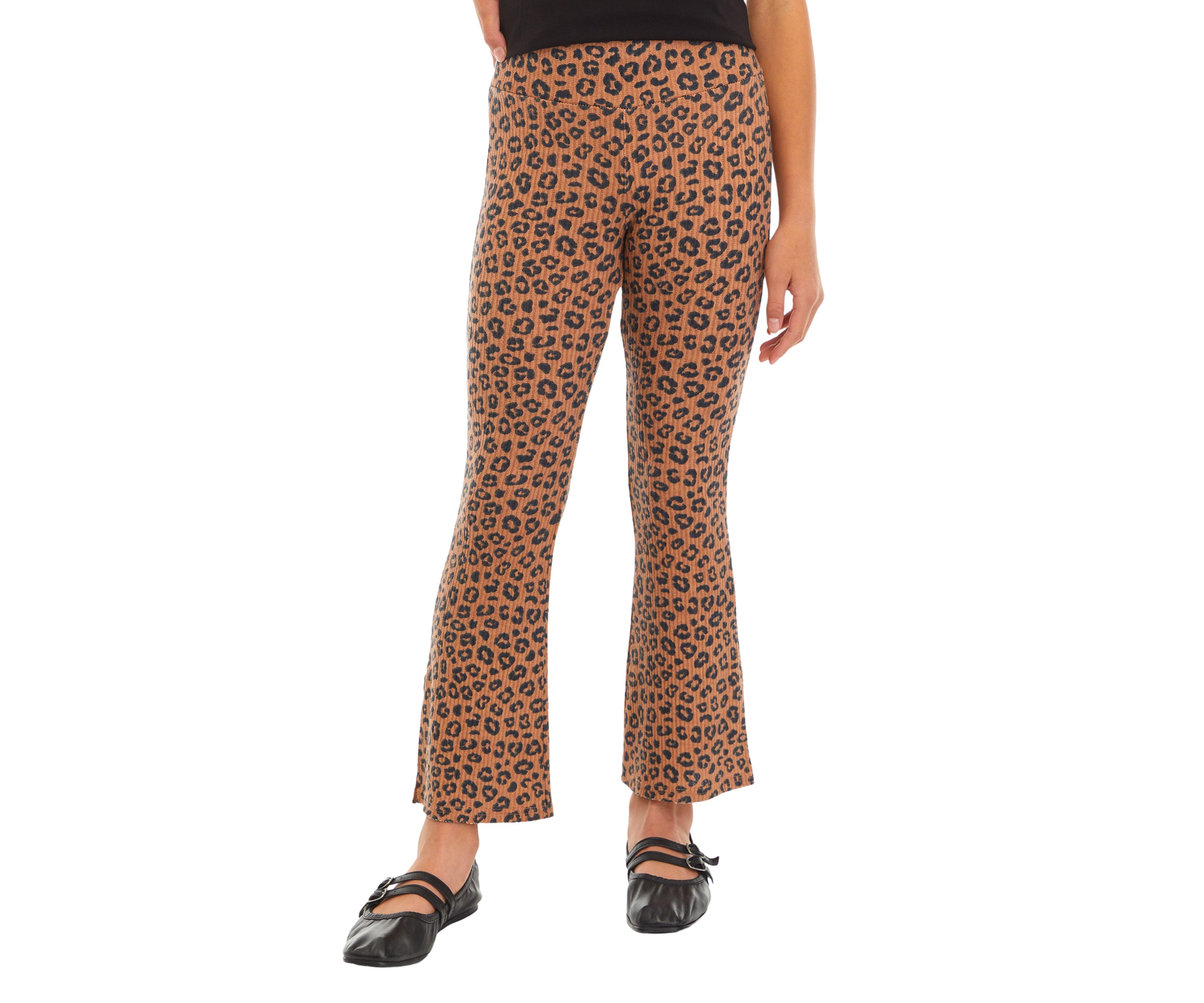 Girls 7-16 Printed Corduroy Flare Pants