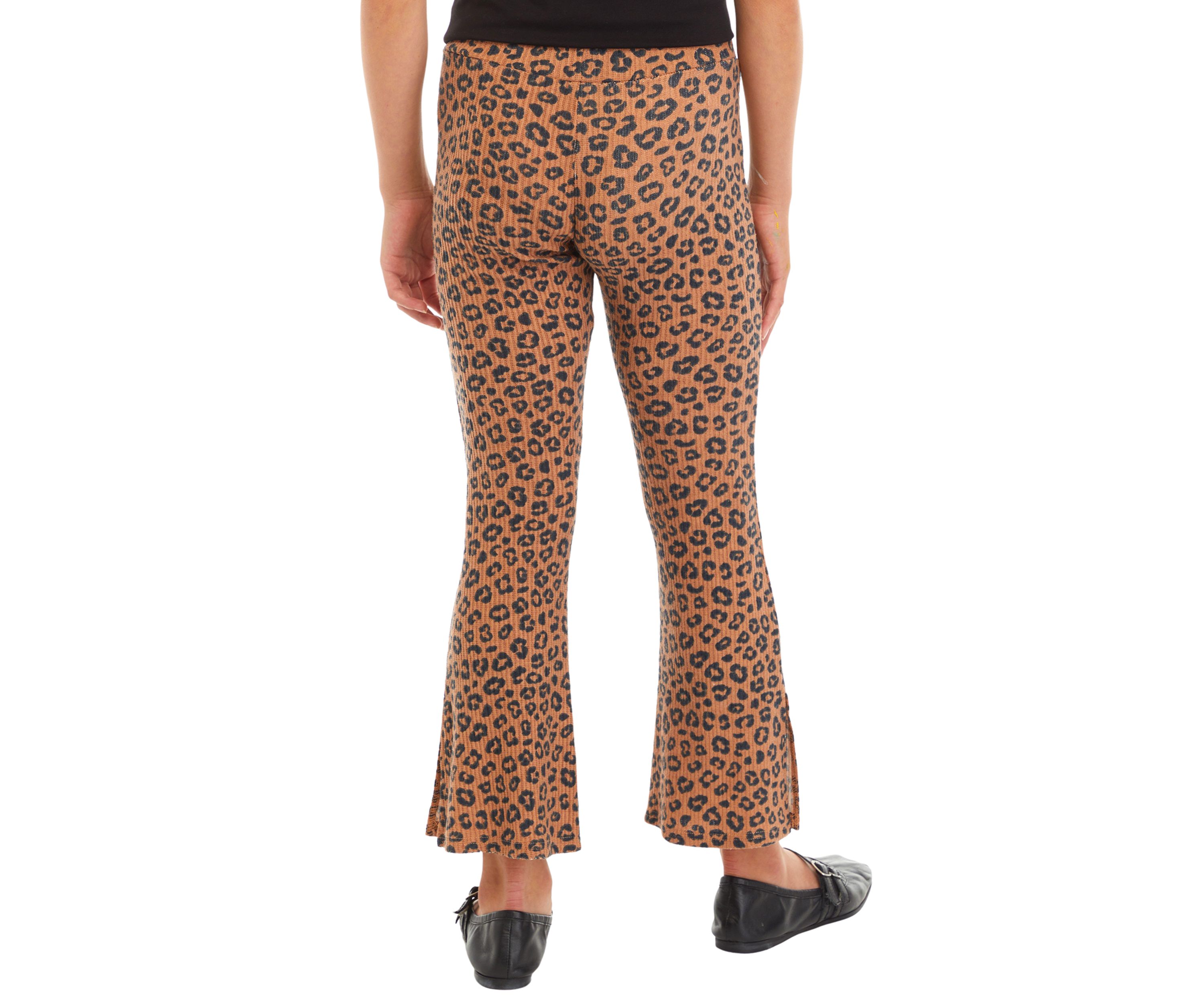 Girls 7-16 Printed Corduroy Flare Pants