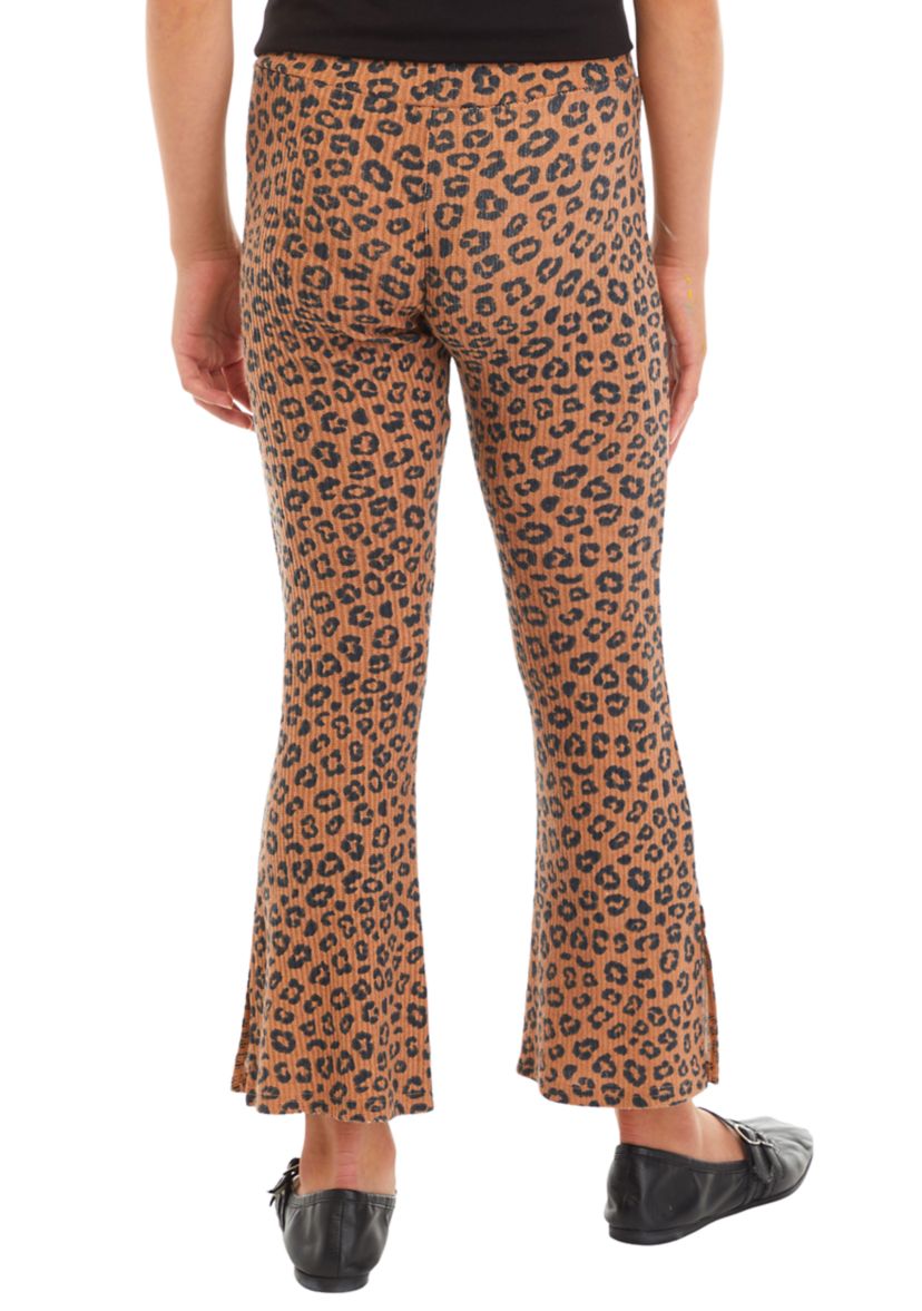 Girls 7-16 Printed Corduroy Flare Pants