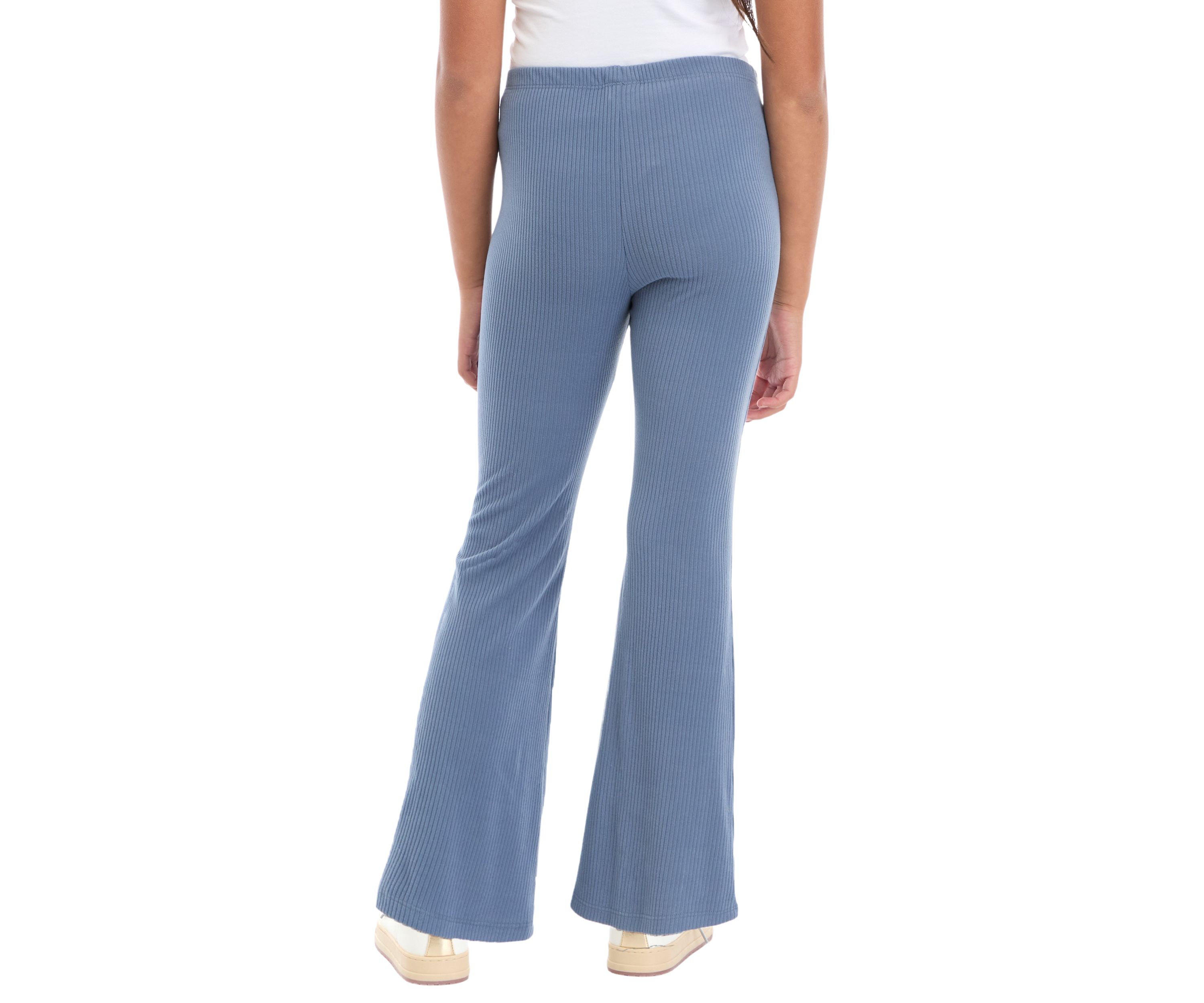Girls 7-16 Brushed Ribbed Knit Flare Leggings