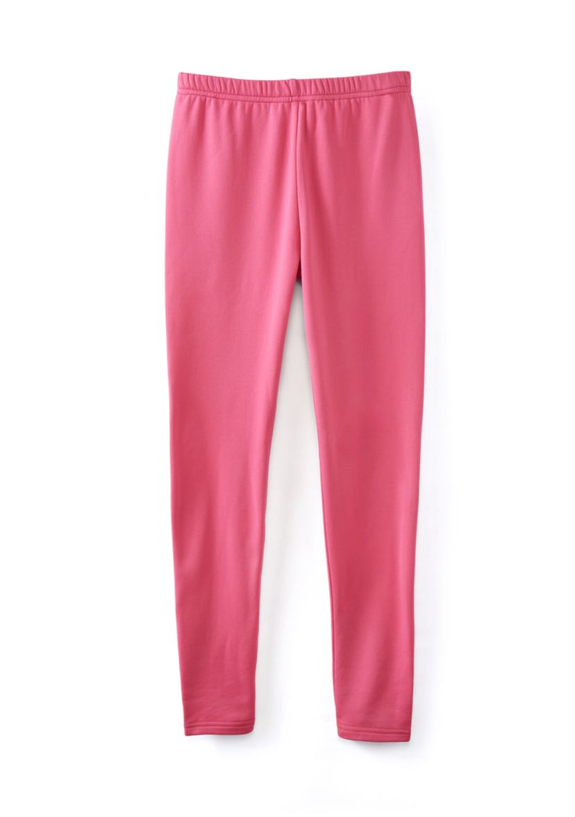 Girls 7-16 Solid Fleeced Lined Leggings