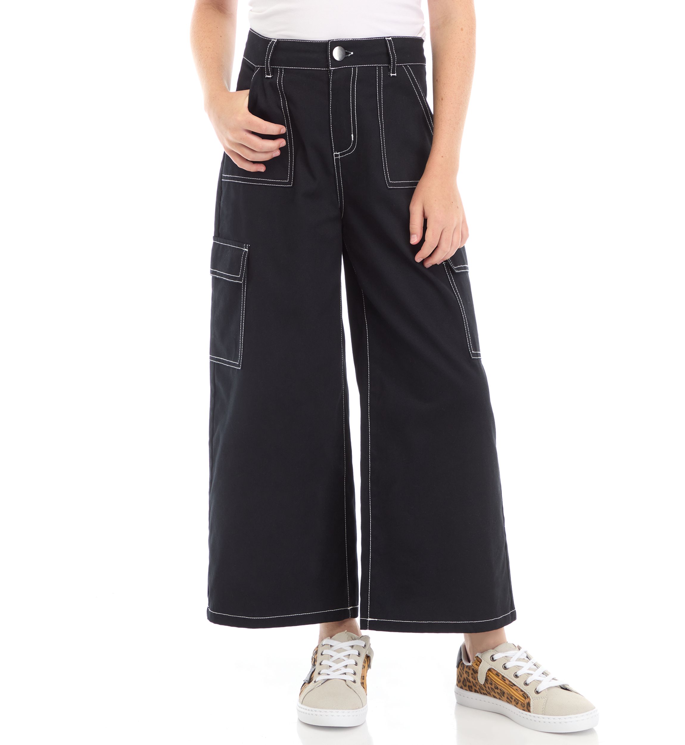 Girls 7-16 Cargo Straight Leg Pants