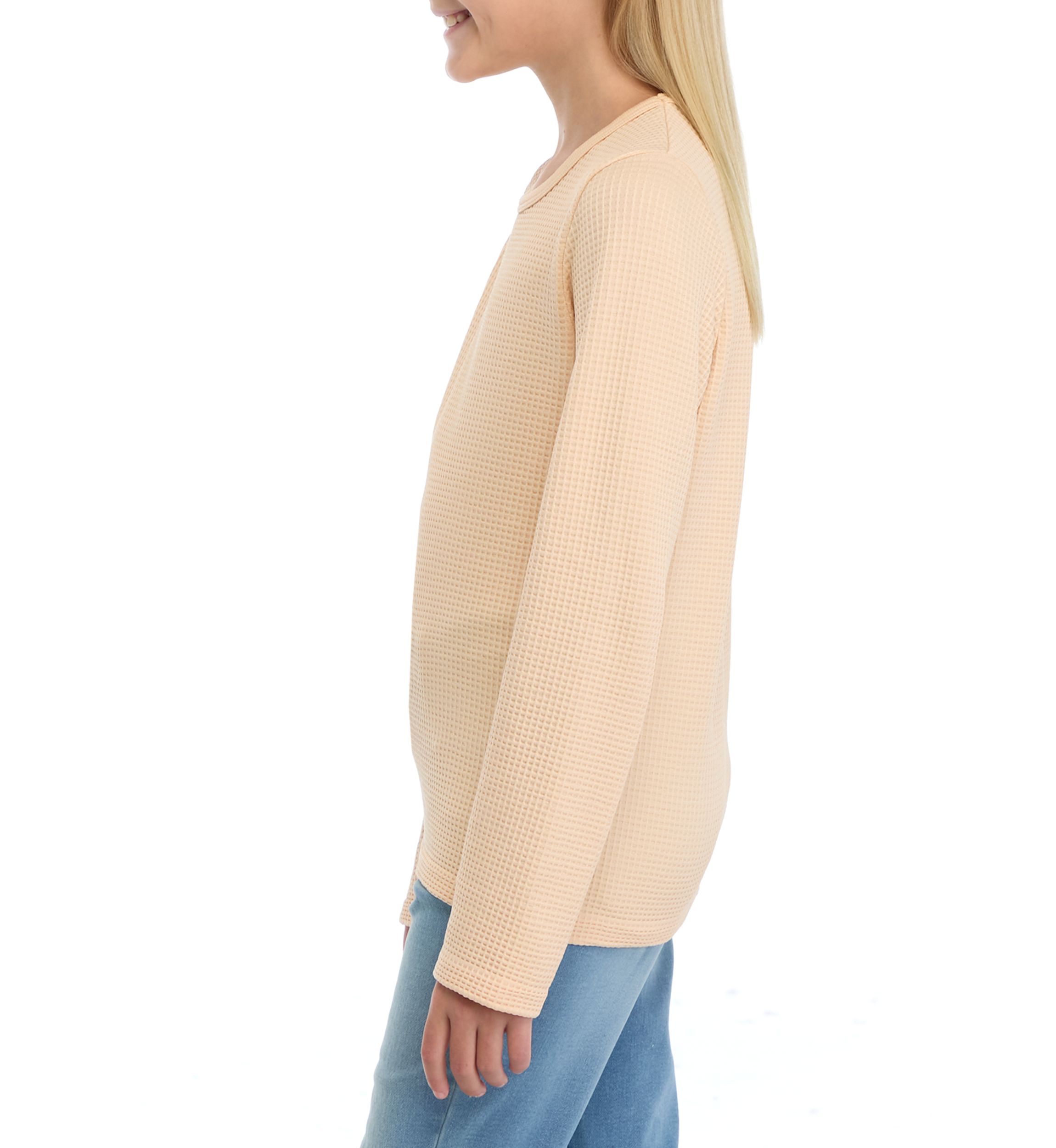 Girls 7-16 Seamless Waffle Knit Top