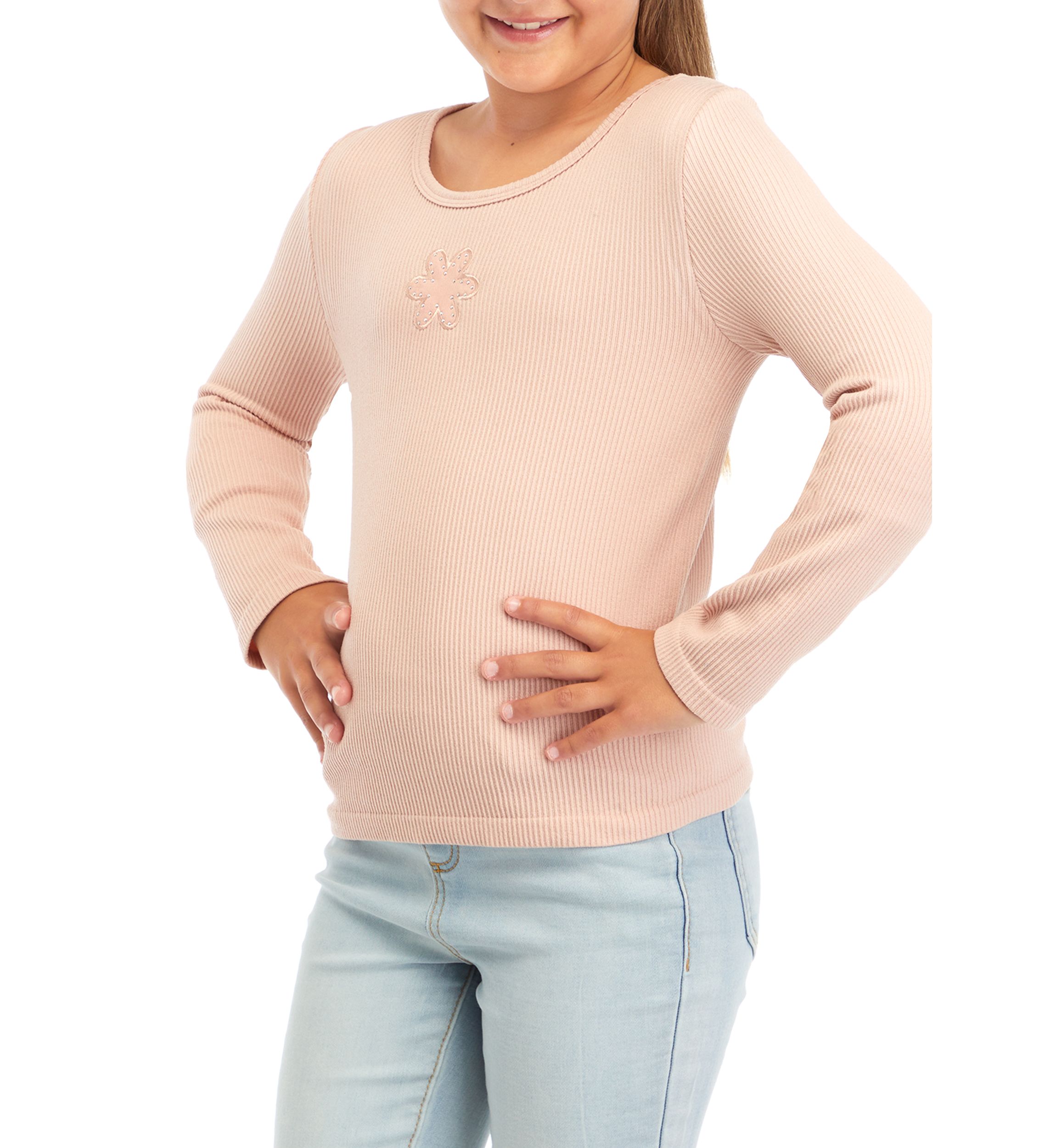 Girls 7-16 Seamless Ribbed T-Shirt