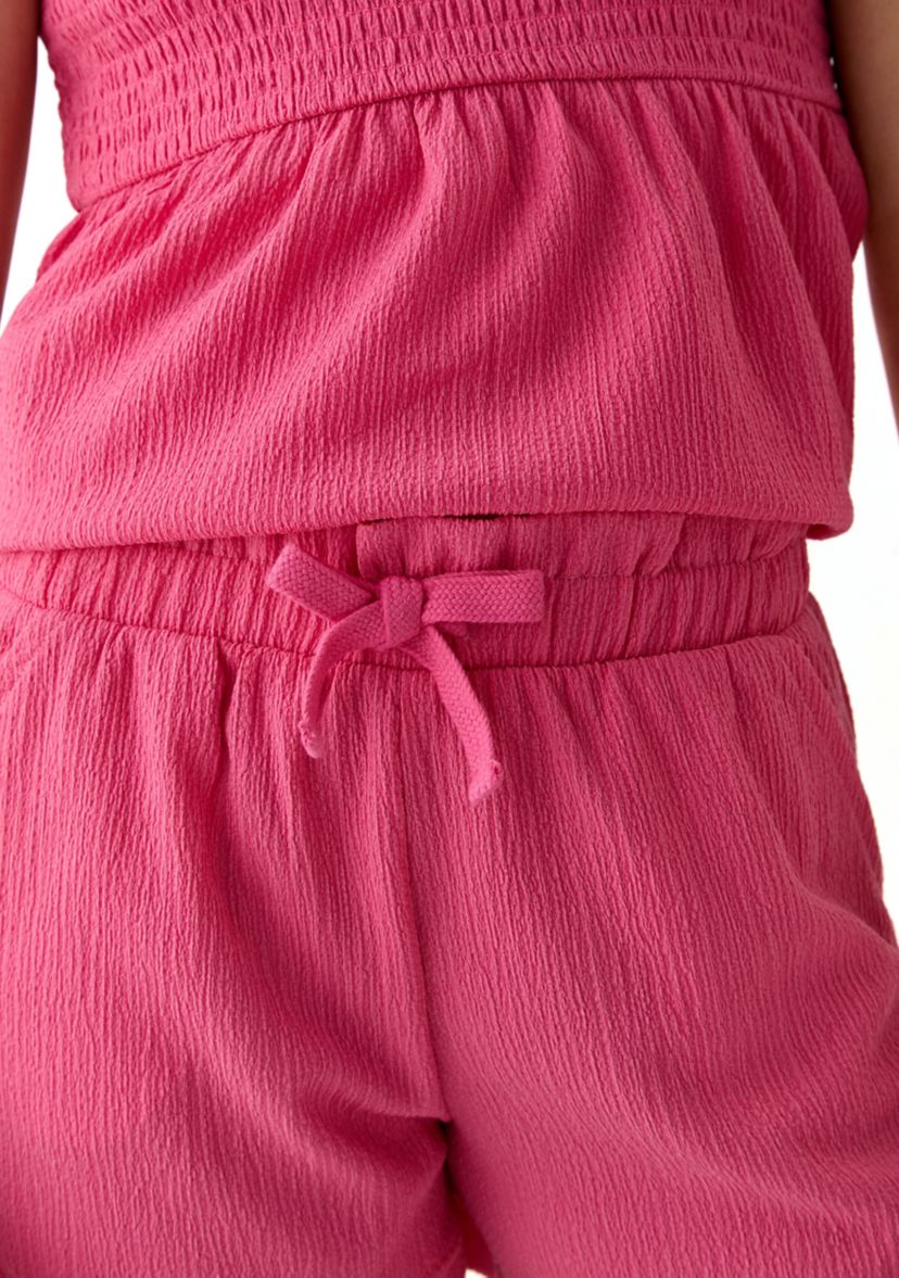 Girls 7-16 Crinkle Knit Shorts