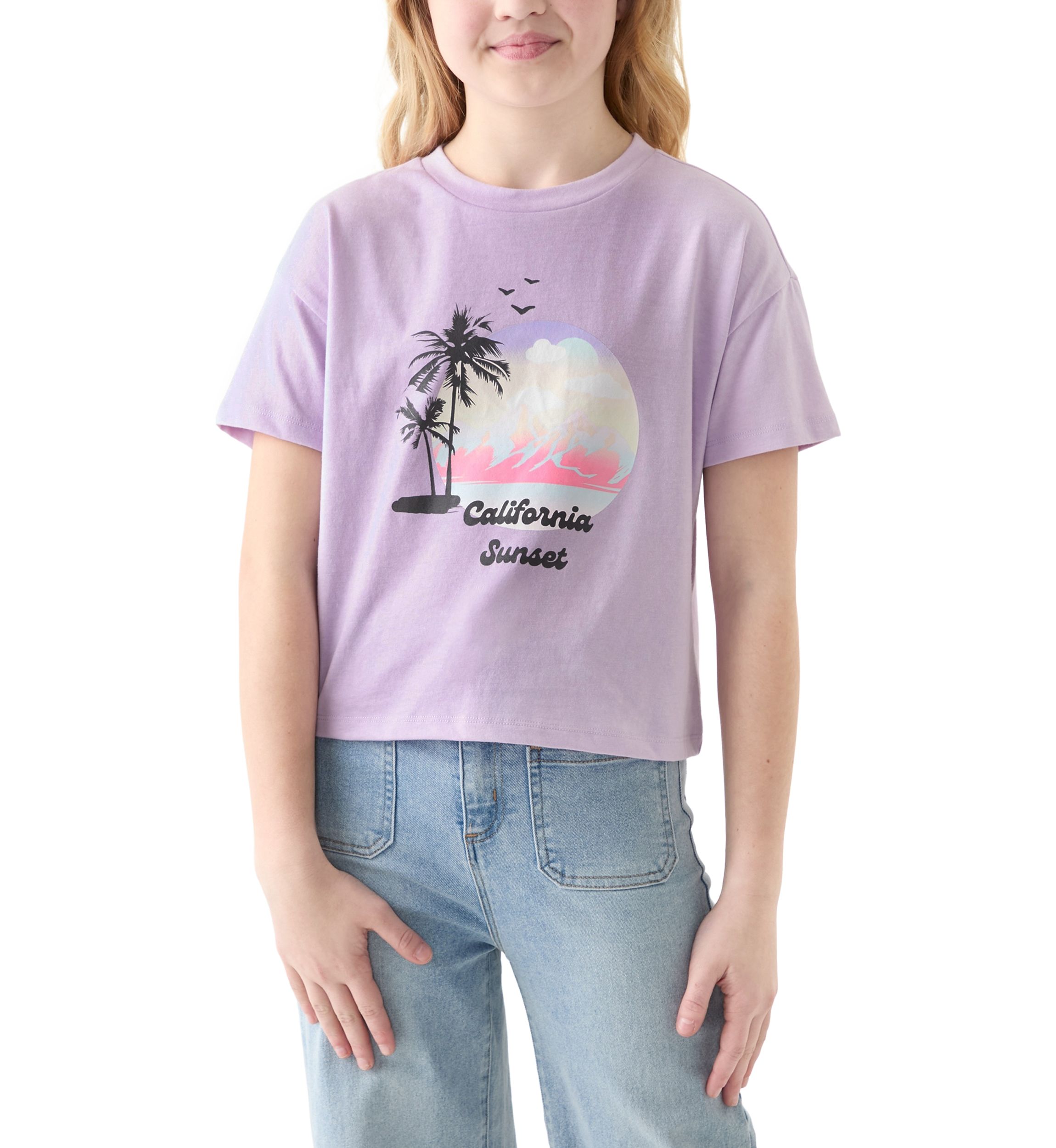Girls 7-16 Short Sleeve Jersey Top 