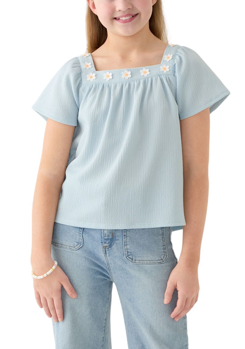 Girls 7-16 Woven Gauze Blouse