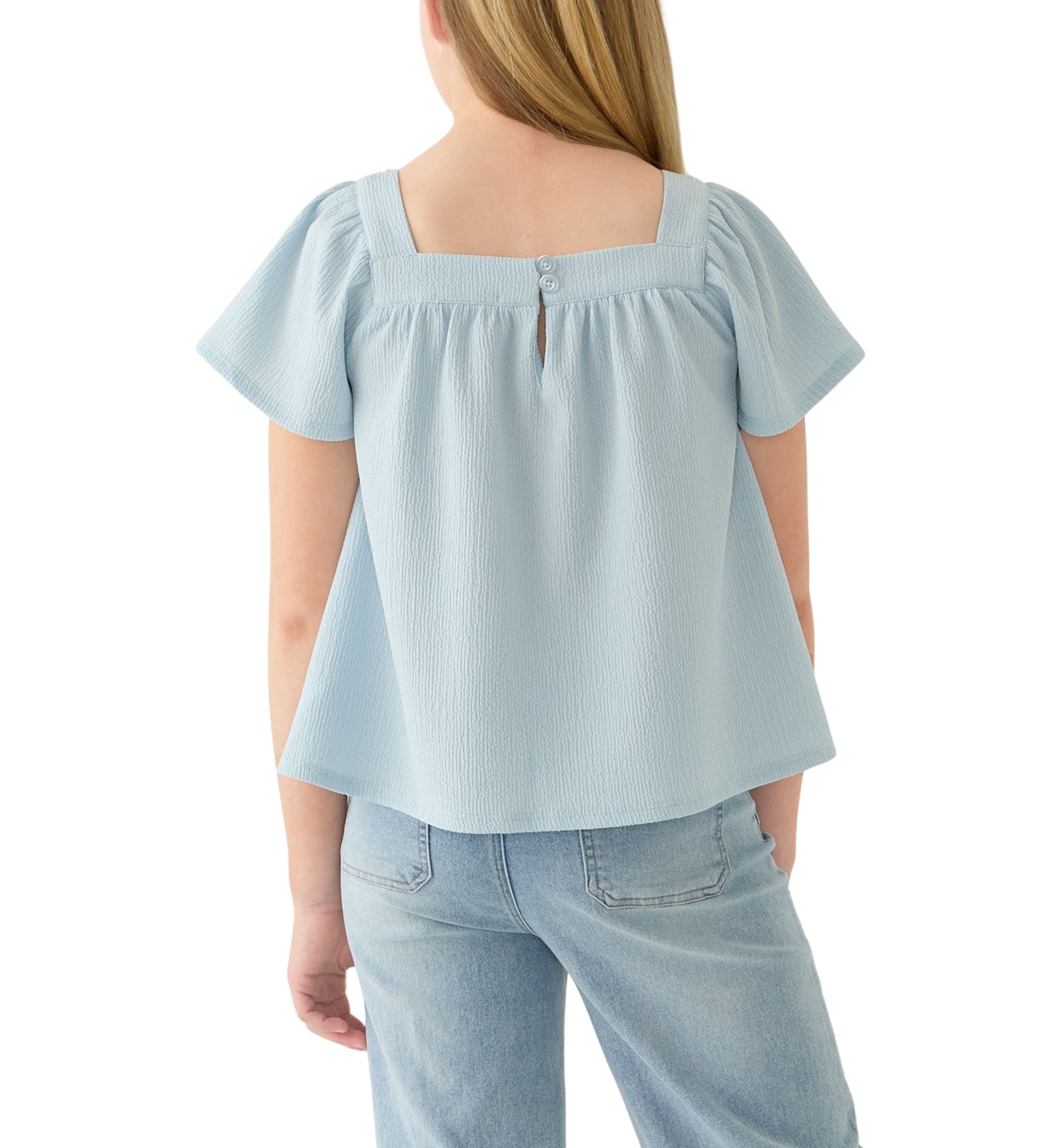 Girls 7-16 Woven Gauze Blouse