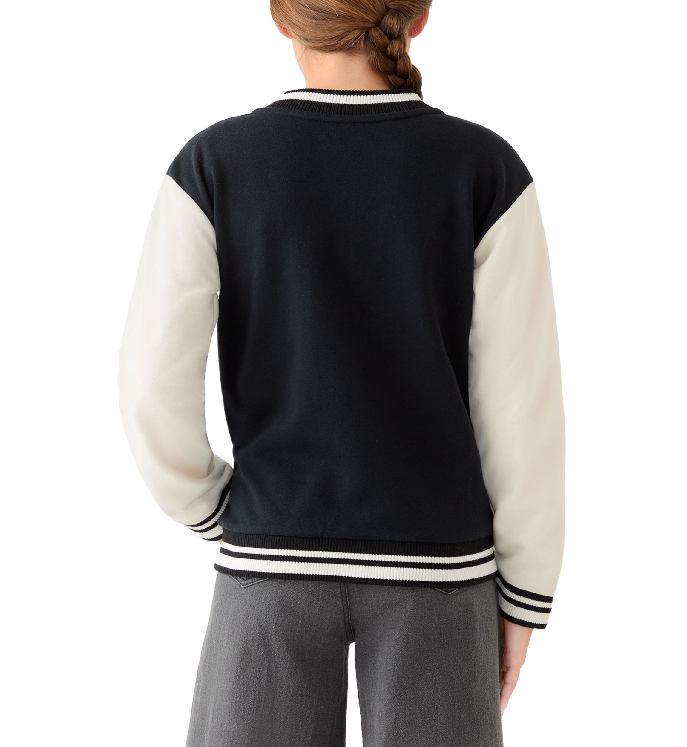 Girls 7-16 CVC Fleece Bomber Jacket
