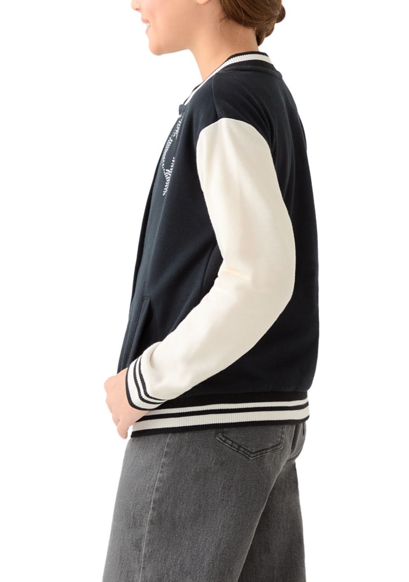 Girls 7-16 CVC Fleece Bomber Jacket