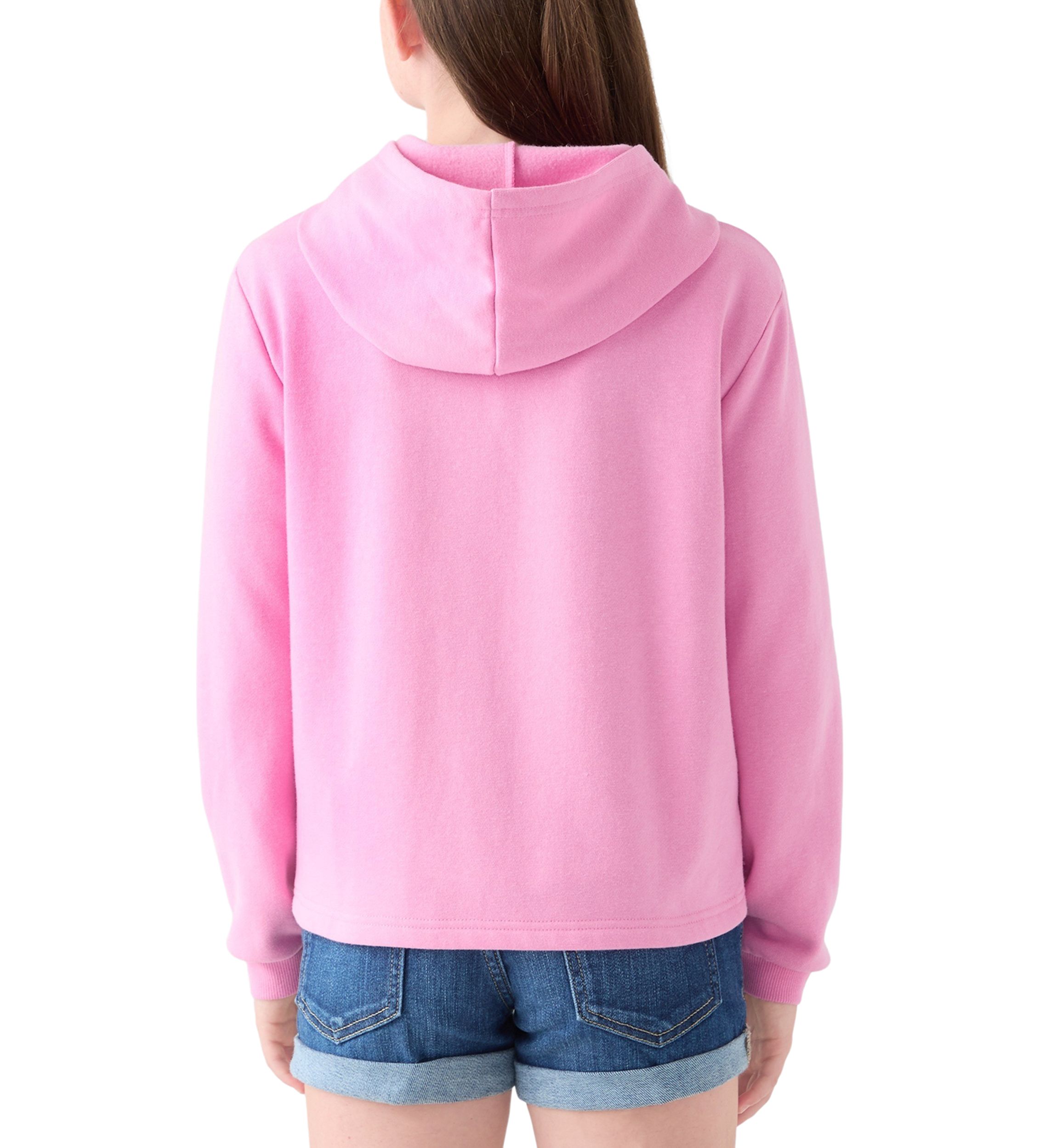 Girls 7-16 Fleece Appliqué Zip Up Hoodie