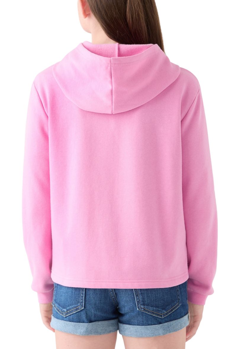 Girls 7-16 Fleece Appliqué Zip Up Hoodie