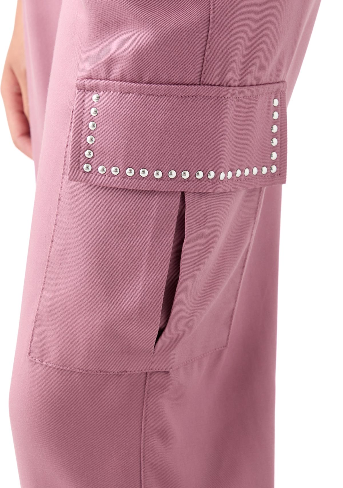 Girls 7-16 Drapey Twill Cargo Wide Leg Pants