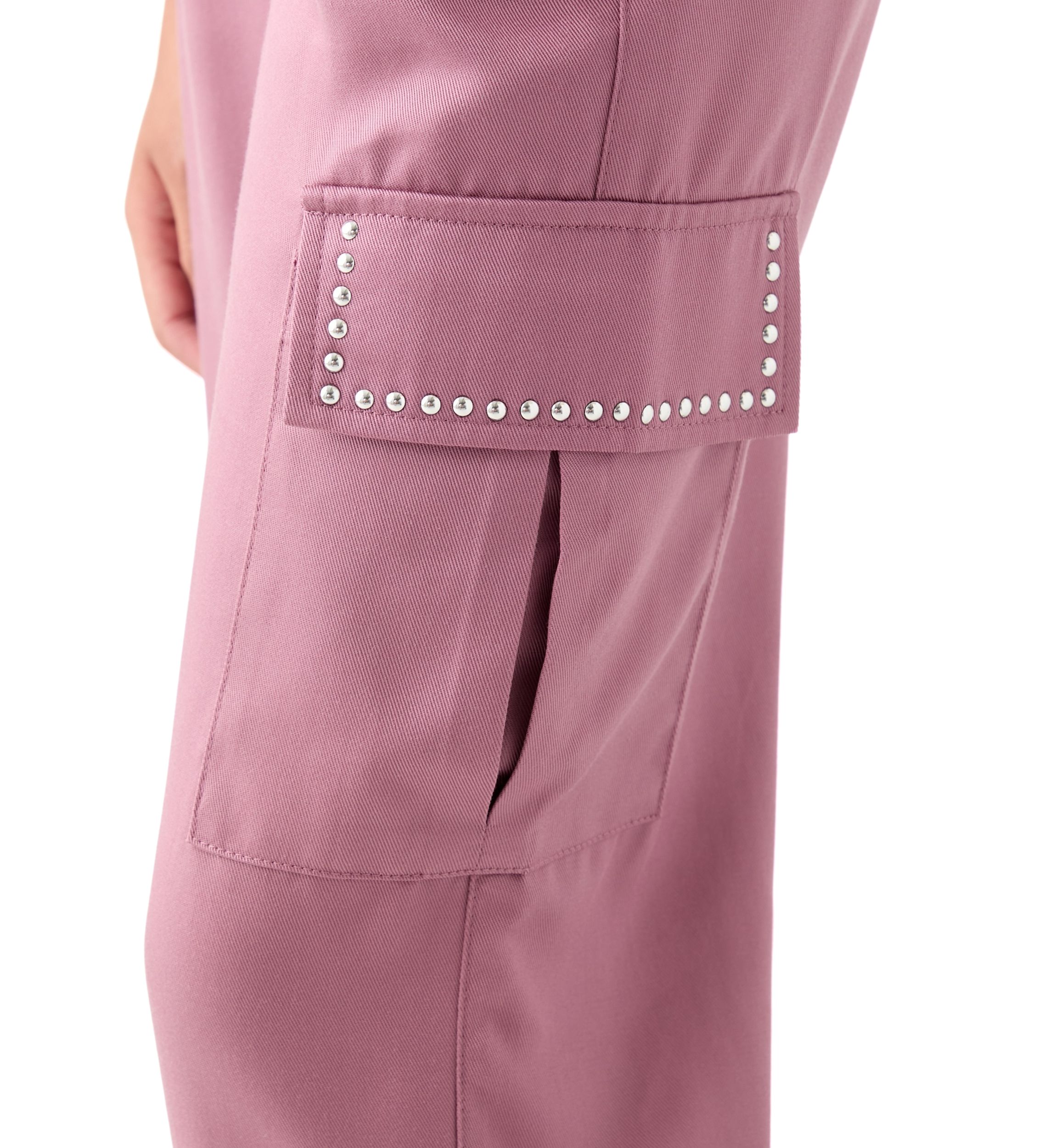 Girls 7-16 Drapey Twill Cargo Wide Leg Pants